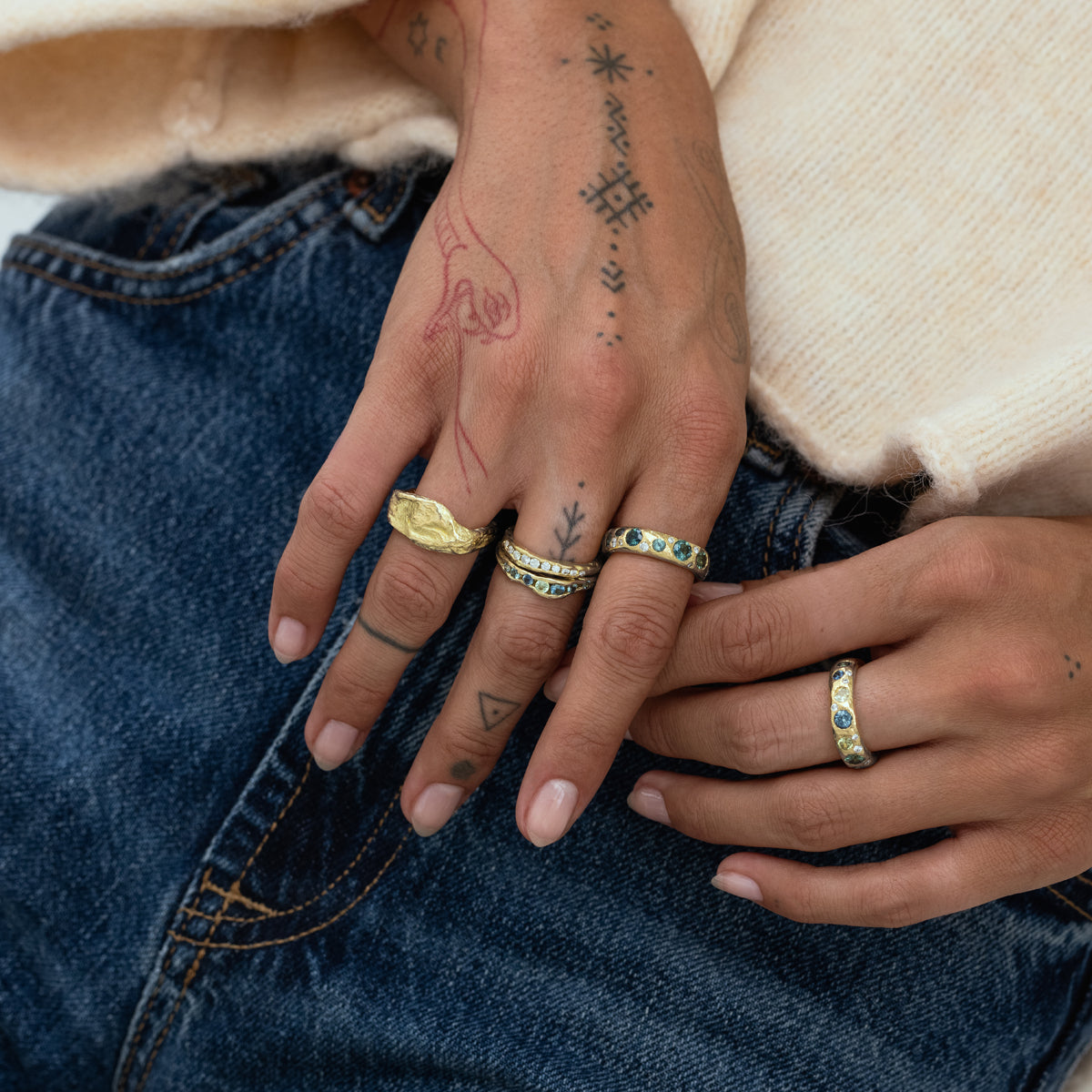 Elegant Crested Half Channel Ring for Women - Dainty Stackable Band for Everyday Wear & Special Occasions