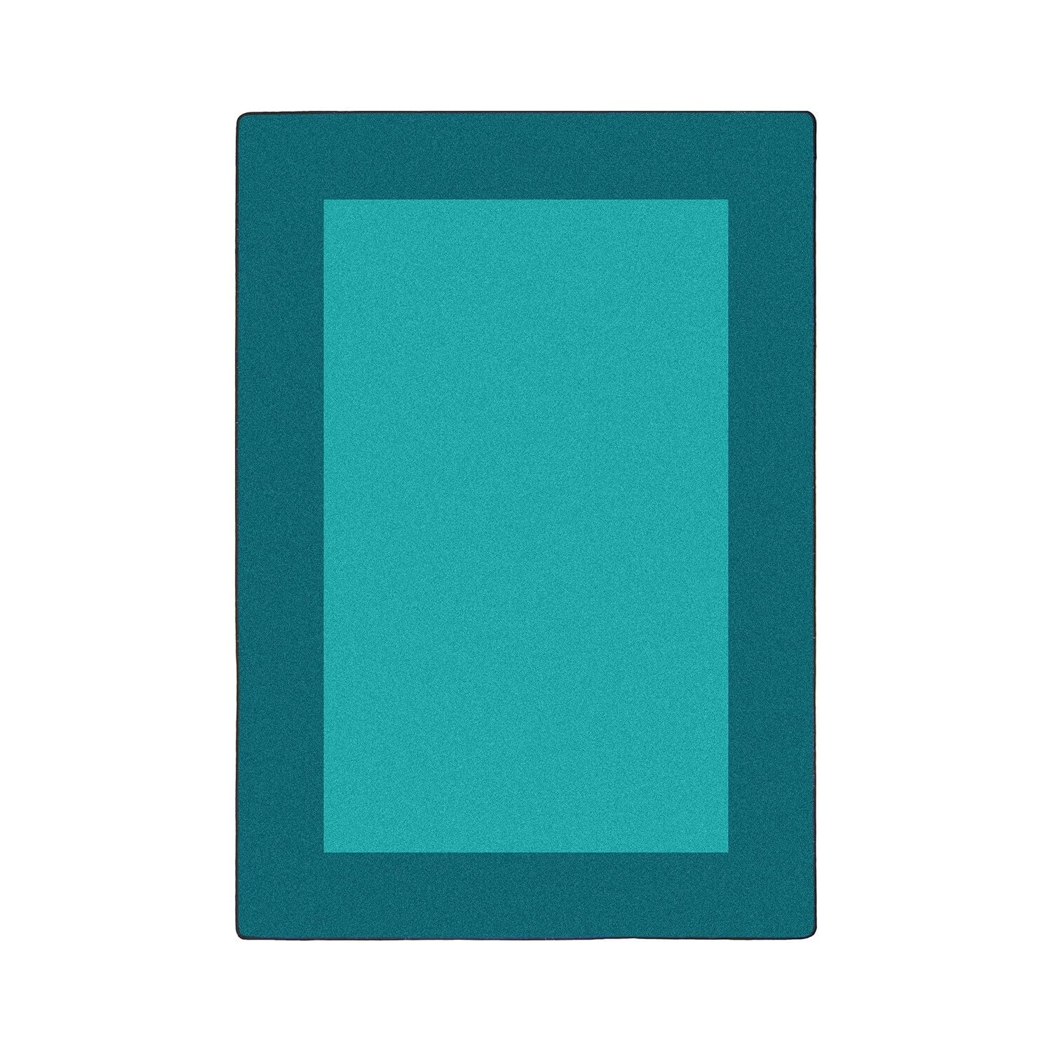 Joy Carpets Kid Essentials All Around Area Rug - Teal Blue, 7'8