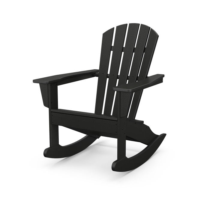 POLYWOOD Palm Coast Adirondack Rocking Chair - All-Weather Outdoor Rocking Chair for Patio, Garden & Poolside Relaxation