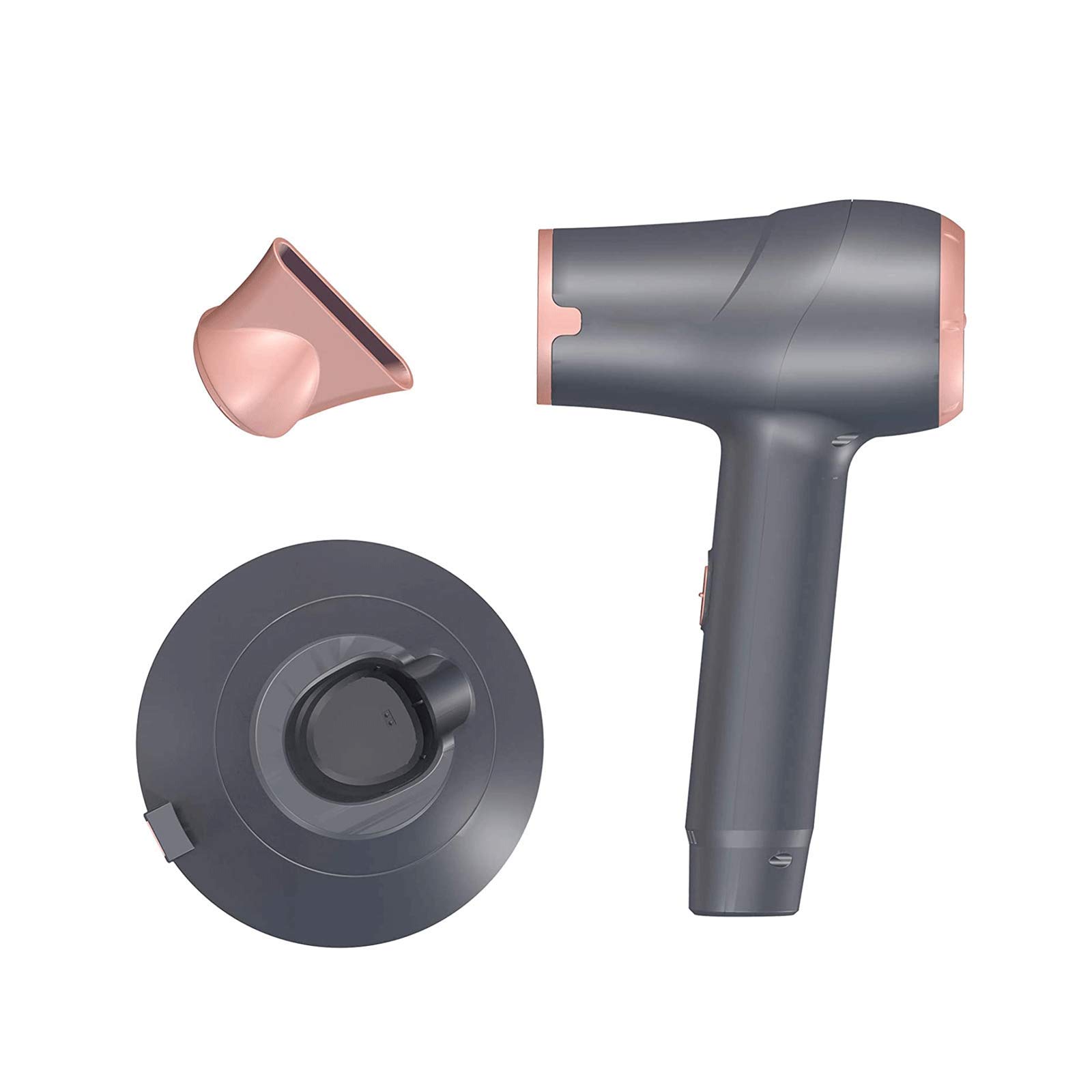 **Cordless Hair Dryer for Travel - 5000mAh Rechargeable Battery, 2 Speed Adjustable, Hot & Cold Wind, Portable Blow Dryer with Removable Nozzle for Hair Styling, Painting, Quick Drying - Perfect for Home, Salon & On-the-Go Use**