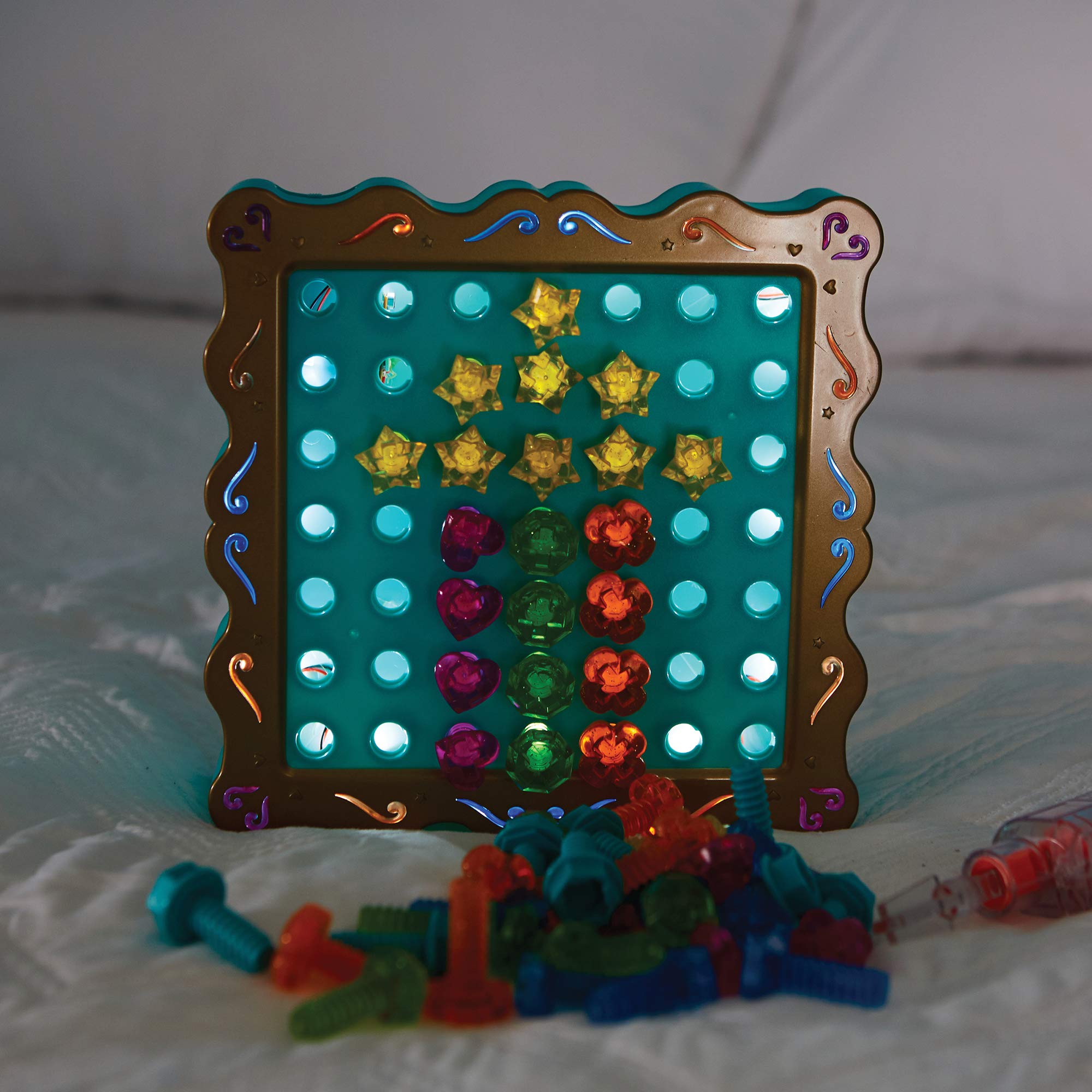 Educational Insights Design & Drill SparkleWorks - STEM Learning Light-Up Toy Drill Kit for Kids Ages 3+, Creative Construction Play with Colorful Bolts & Flashing Lights | Perfect for Preschool Classroom, Birthday Gifts & Early Engineering Skills Development