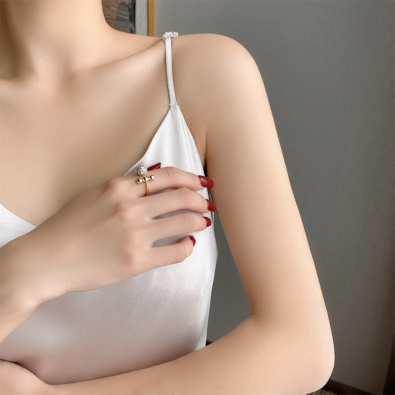 Elegant Classic Zircon Circle Ring for Women - Trendy Korean Jewelry for Wedding, Party & Everyday Wear - Dainty Finger Accessories for Special Occasions & Fashion Statements