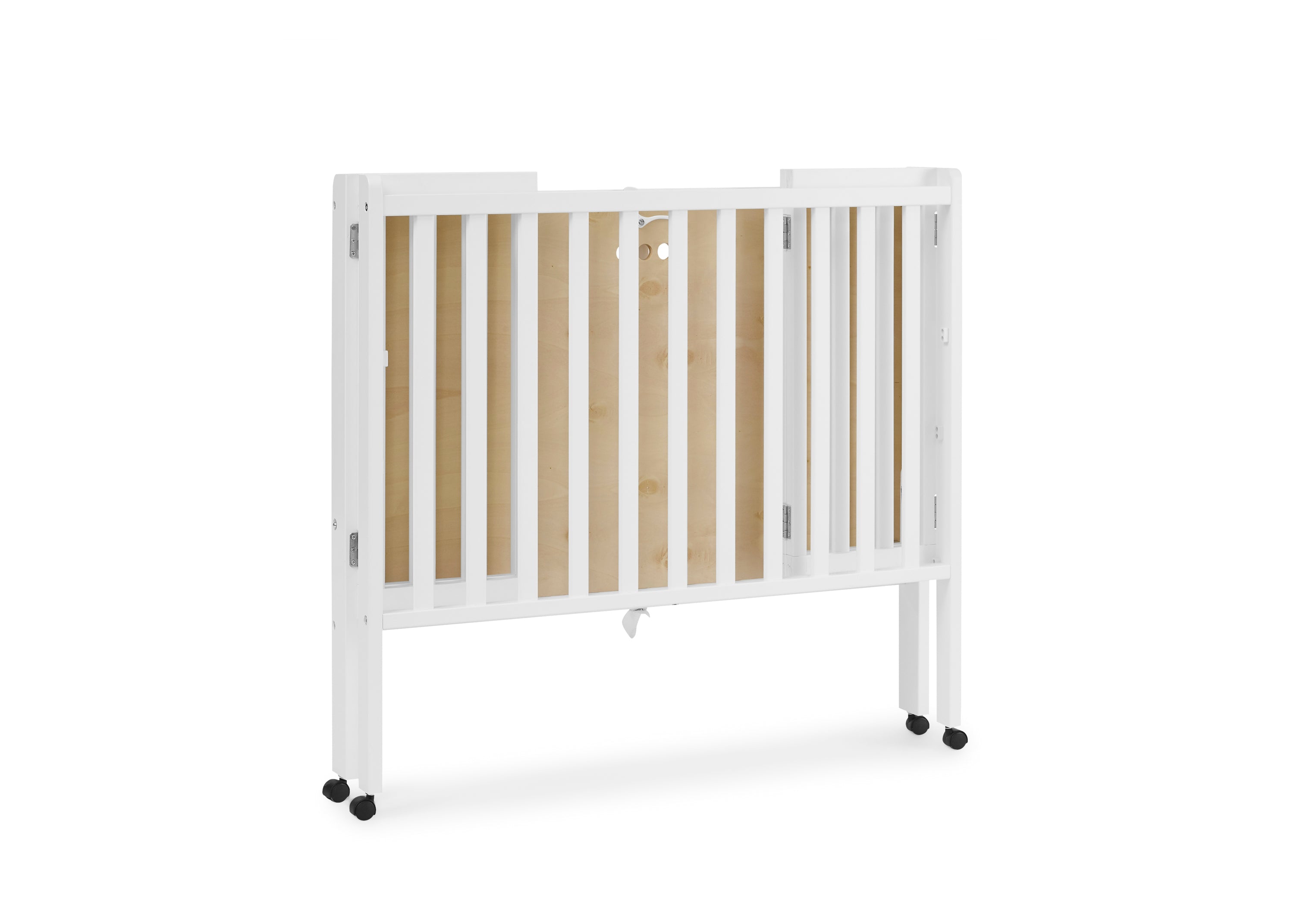 Lee Portable Folding Mini Crib with 1.5 Inch Mattress - Lightweight Travel Crib for Babies & Toddlers - Perfect for Home, Travel, and Daycare Use