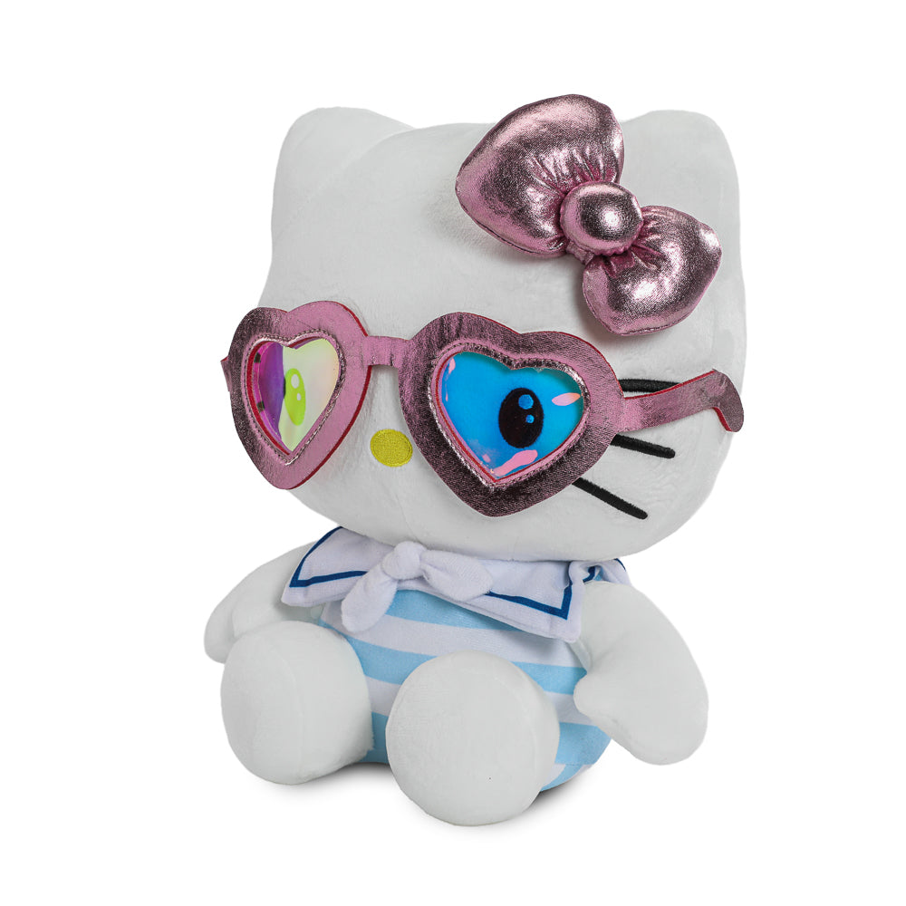 Official Hello Kitty® Summertime Plush Doll - Kawaii Sanrio Collectible Stuffed Animal Toy for Girls & Kids - Perfect for Birthday Gifts, Room Decor, and Cuddling