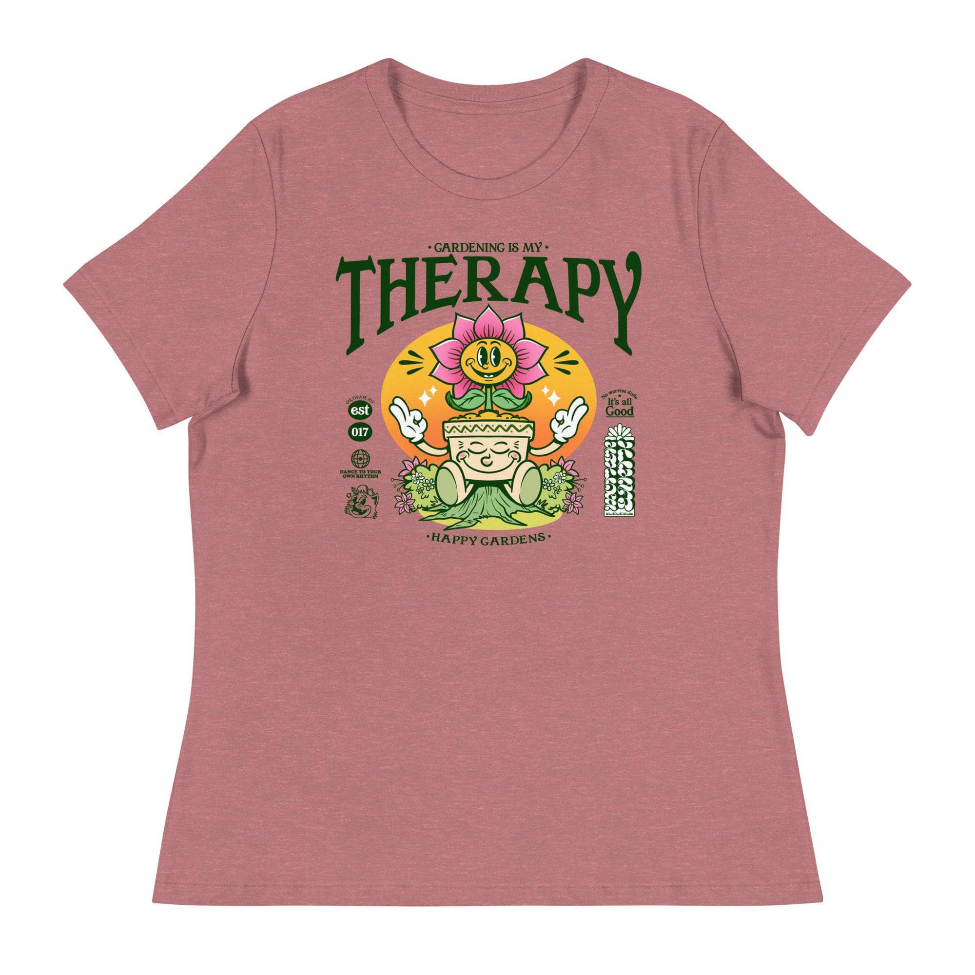 Gardening is My Therapy T-Shirt - Comfortable Cotton Tee for Garden Lovers - Perfect for Outdoor Activities, Gardening, and Casual Wear
