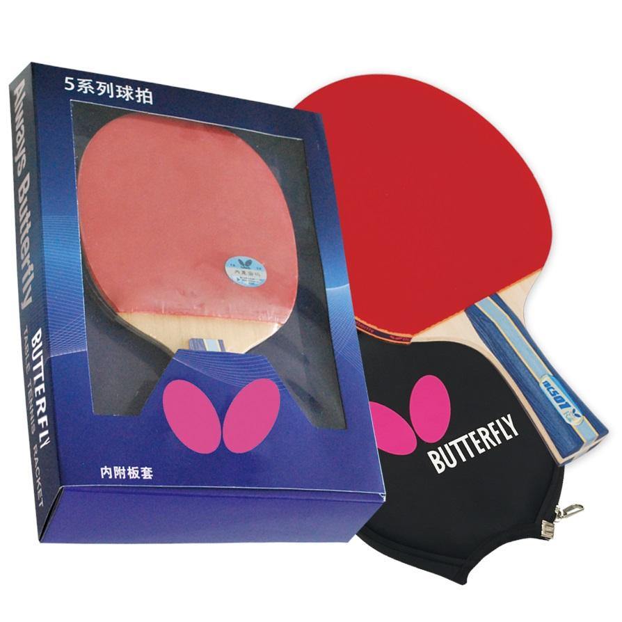 Butterfly Shakehand BTY 501 FL Table Tennis Racket Set - Professional Ping Pong Paddle with Case for Indoor & Outdoor Play