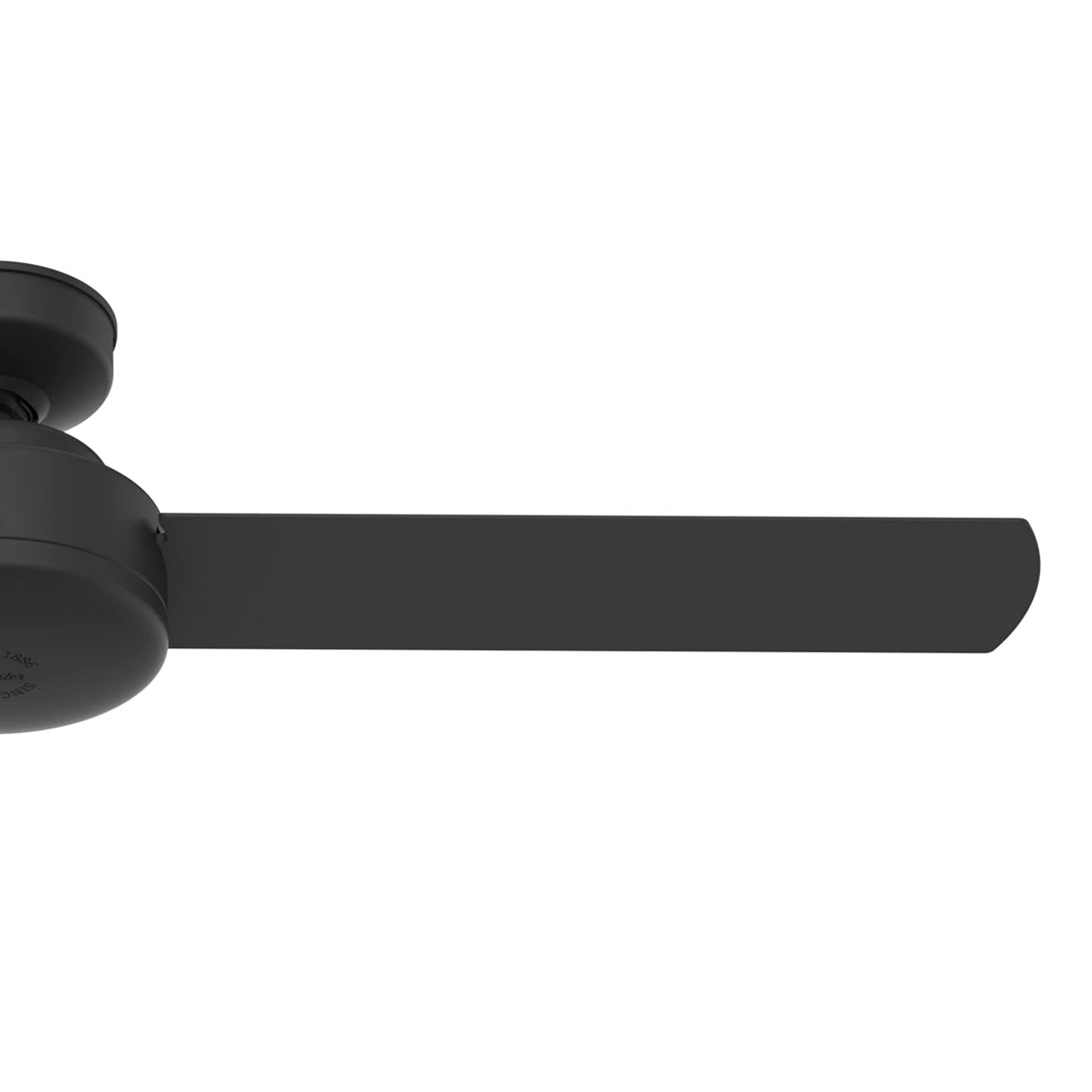 Hunter Fan 52 Inch Modern Matte Black Ceiling Fan with 3 Blades - Indoor Use, Quiet Operation, Energy Efficient (Renewed) - Perfect for Living Room, Bedroom, or Office Cooling