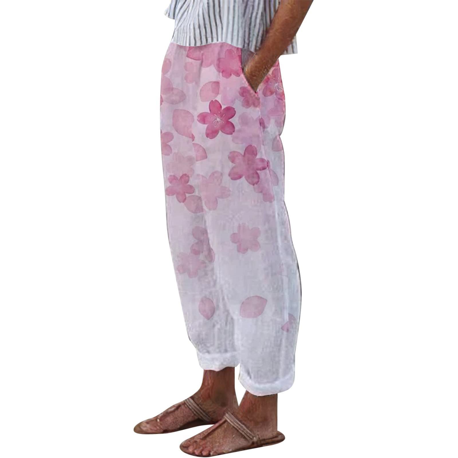 Women's Slim Fit Pencil Pants - High Waisted Office Work Trousers, Stretchy Comfortable Summer Pants for Women, Solid Color Casual & Business Wear