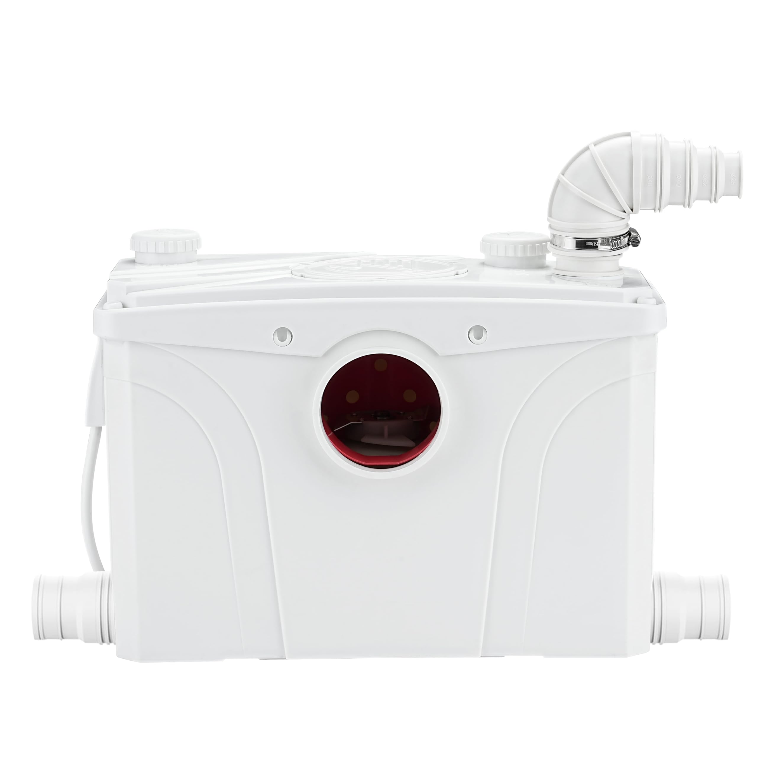 700W Macerator Sewage Sump Pump with 4 Water Inlets - Upflush Toilet System, Waste Water Disposal for Marine Toilets, Laundry & RV Use | Heavy-Duty Sewage Pump for Basement, Boat & Off-Grid Living