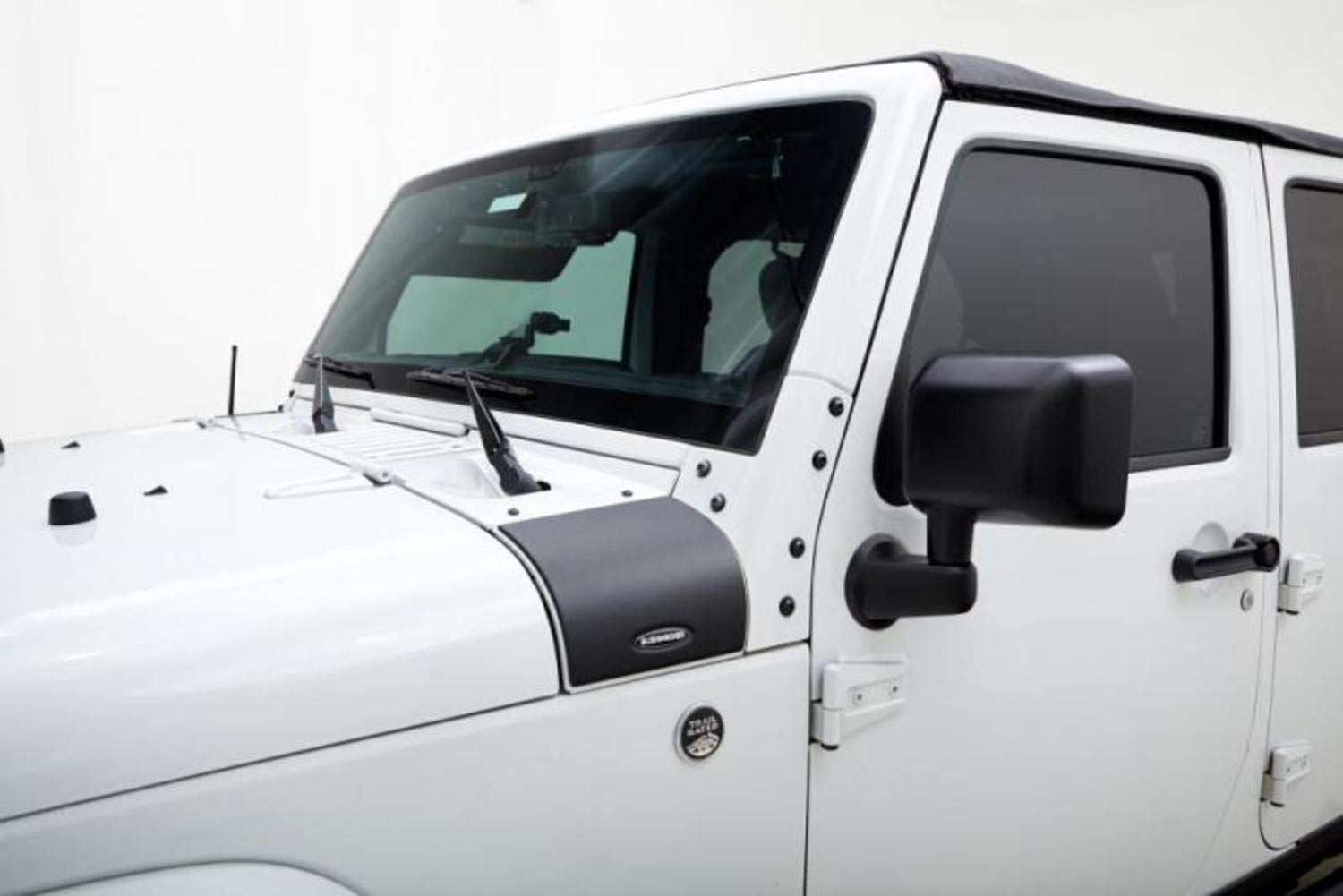Bushwacker Trail Armor Front Cowl Guards for 2018-2025 Jeep Wrangler JL & 2020-2025 Jeep Gladiator - Black 2-Piece Set (76129) | Off-Road Protection & Style Upgrade for Jeep Adventures