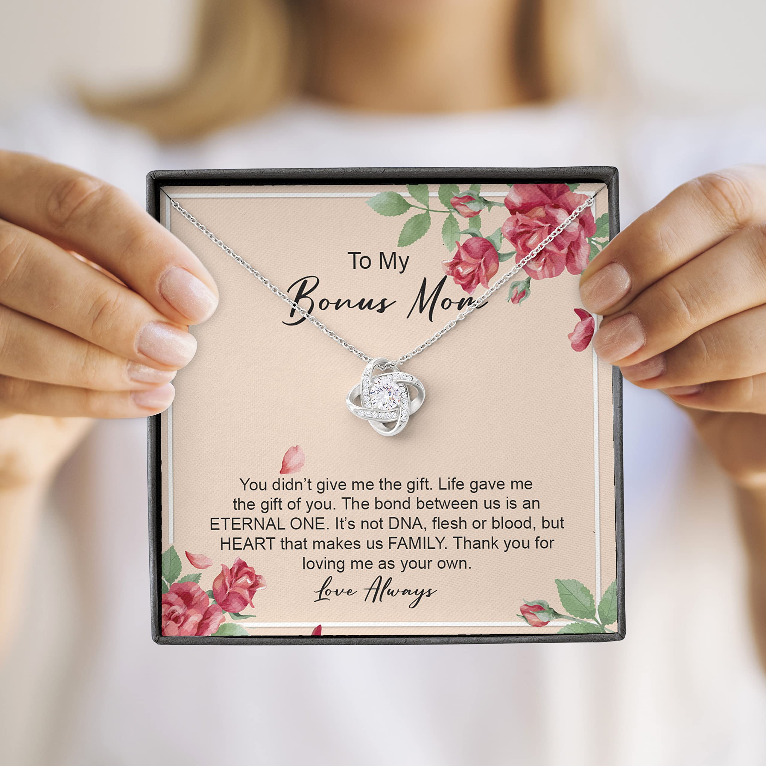 Step Mom Necklace Gift - Personalized Jewelry for Stepmother, Bonus Mom & Mother-in-Law | Thoughtful Present for Birthday, Mother's Day & Christmas | Perfect for Family Bonding & Special Occasions