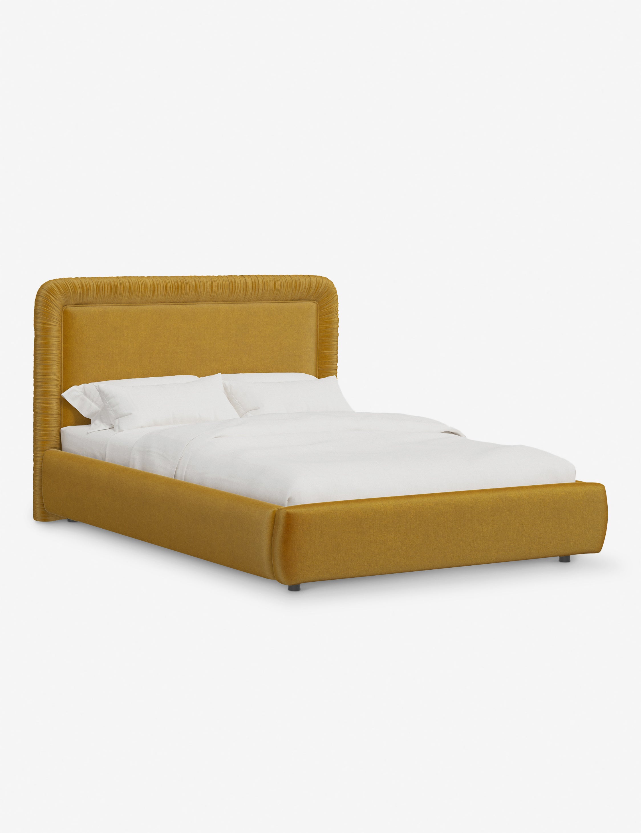 Courtet Platform Bed Frame - Queen Size, Modern Minimalist Wooden Bed with Sturdy Slat Support - Perfect for Bedroom, Guest Room, and Small Space Living