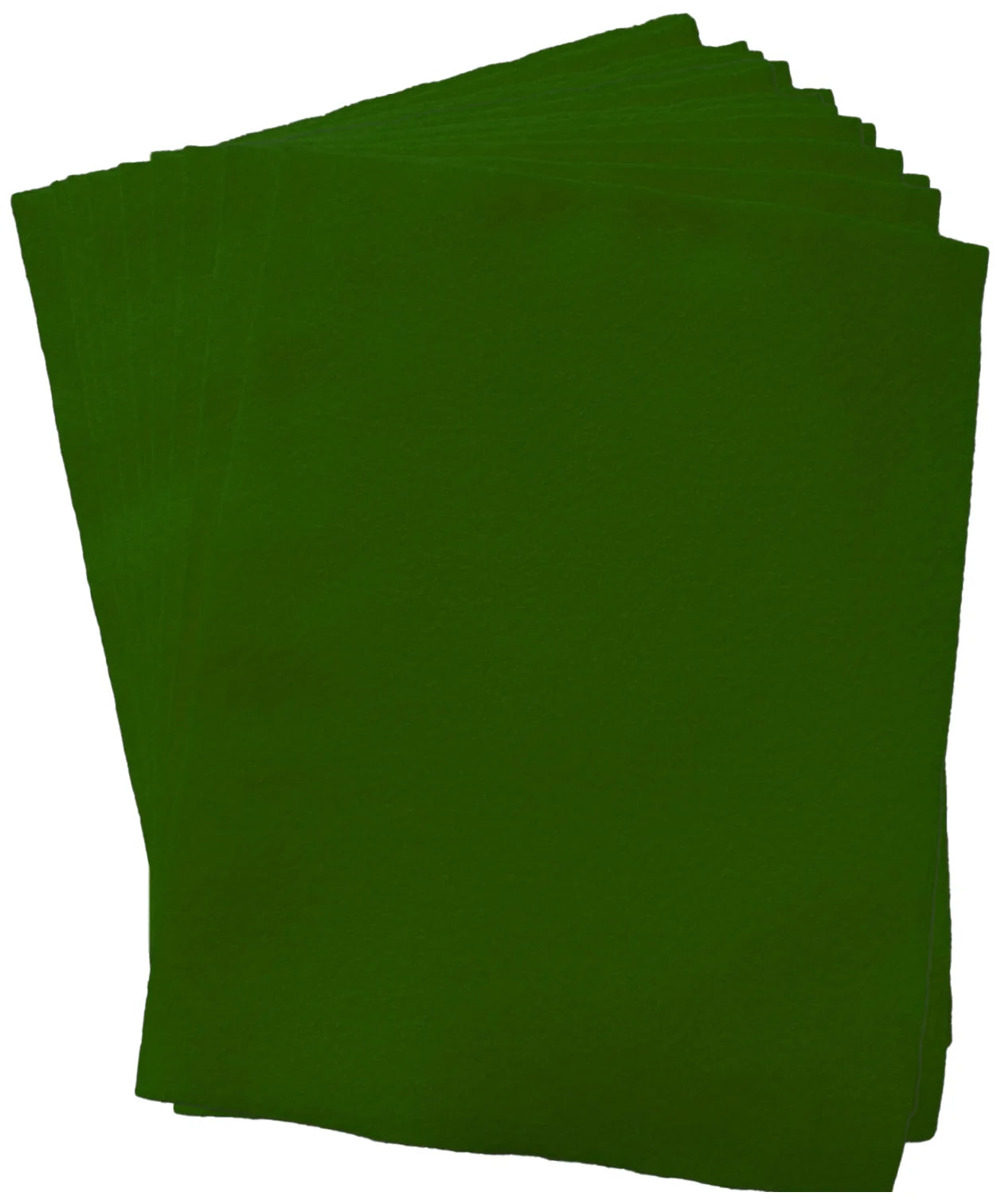 12 Pack Dark Green Felt Fabric Sheets - 9