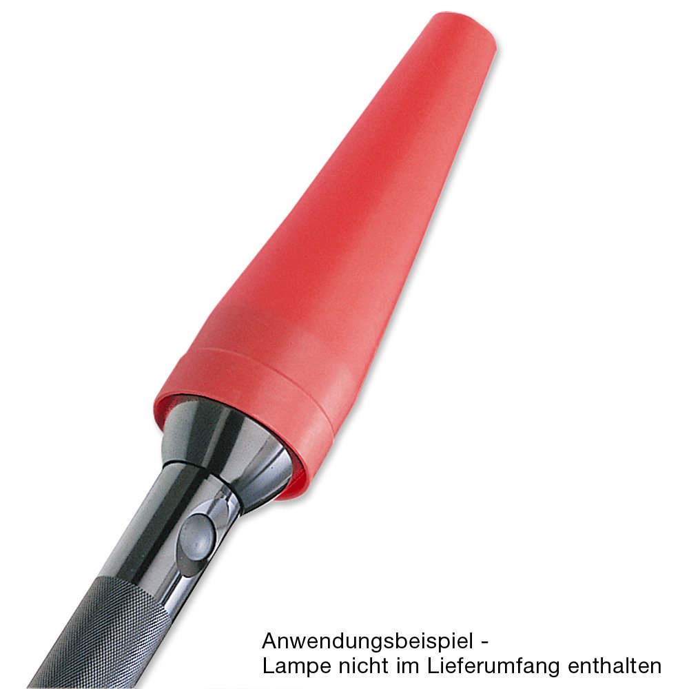 Maglite Red Traffic Wand for C or D Cell Flashlights – High Visibility Safety Baton for Emergency, Traffic Control & Night Signaling