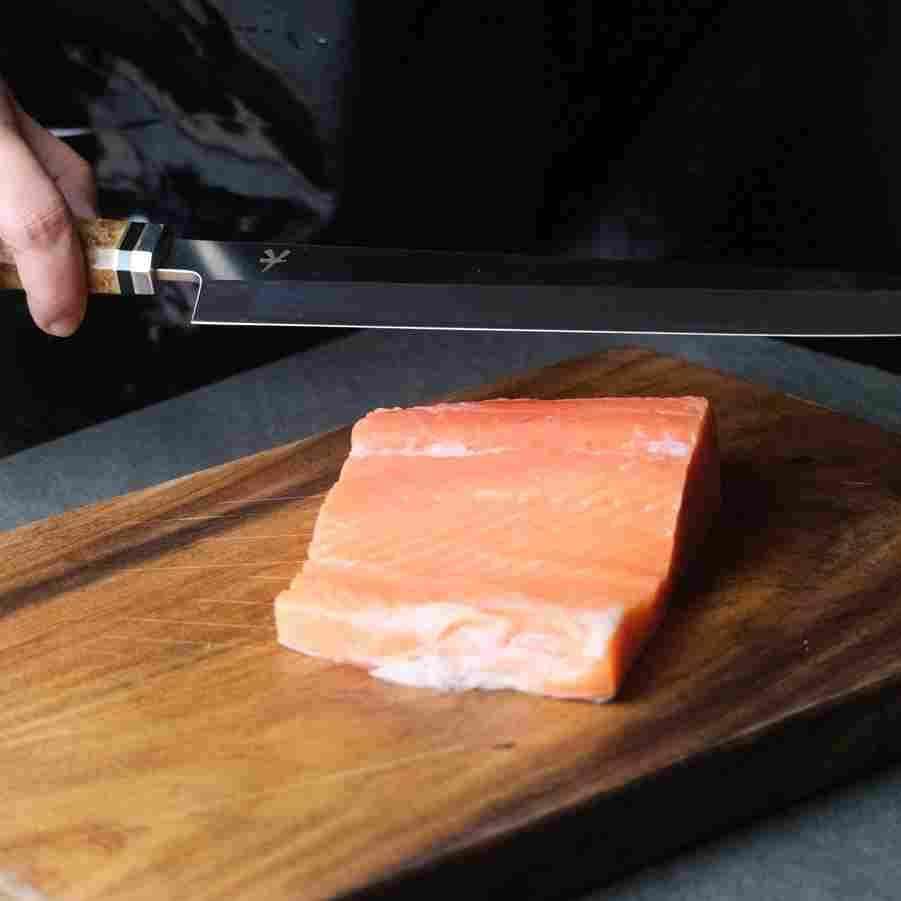 Premium Yakushi™ Yanagiba Sashimi Knife - High Carbon Steel Japanese Sushi Chef Knife for Professional Slicing - Perfect for Sushi, Sashimi & Fish Filleting at Home or Restaurant