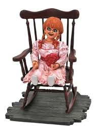 Annabelle Gallery Figure - Collectible Horror Movie Doll - Perfect for Halloween Decor, Horror Fan Gifts & Movie Memorabilia Displays