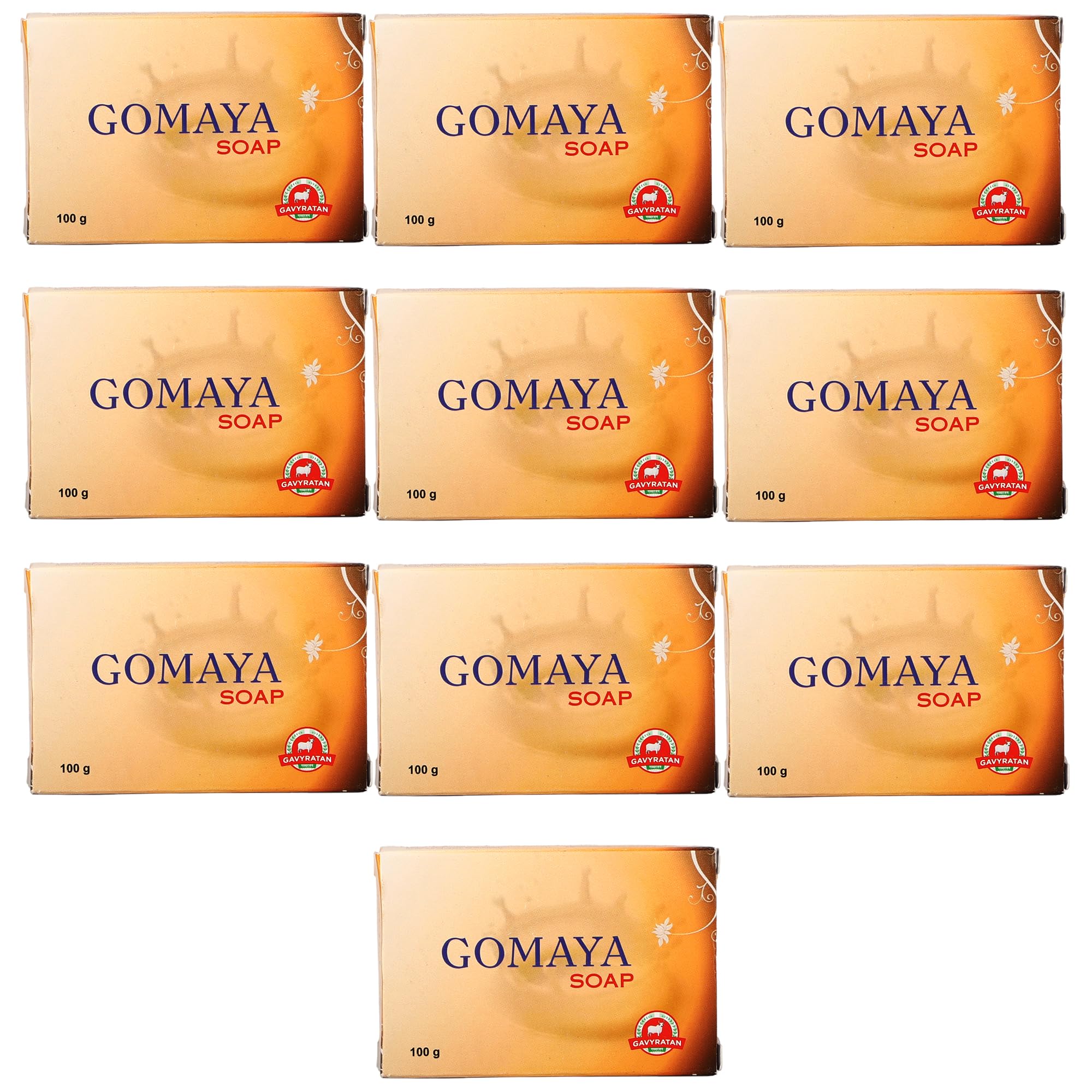 GAVYRATAN Moisturizing Bar Soap for Soft Skin - Pack of 10 | Natural Bath Soap for Dry & Sensitive Skin | Perfect for Daily Shower, Spa & Gift Giving