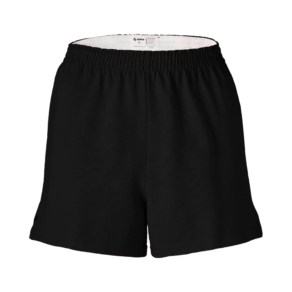 Soffe Women's Cheer Shorts - Black - Medium - Comfortable & Styletic Cheerleading Shorts for Dance, Gymnastics, and Casual Wear