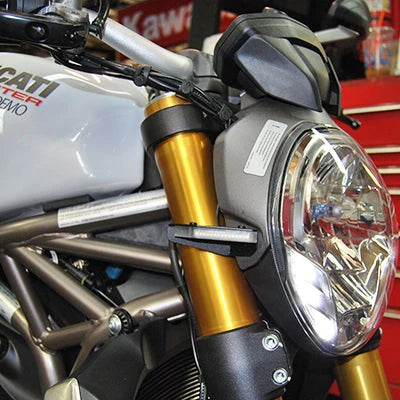 Ducati Monster 821 Front Turn Signals LED Indicators - Compatible with 2014-2017 Models | Motorcycle Safety Lighting for Night Riding & Urban Commuting