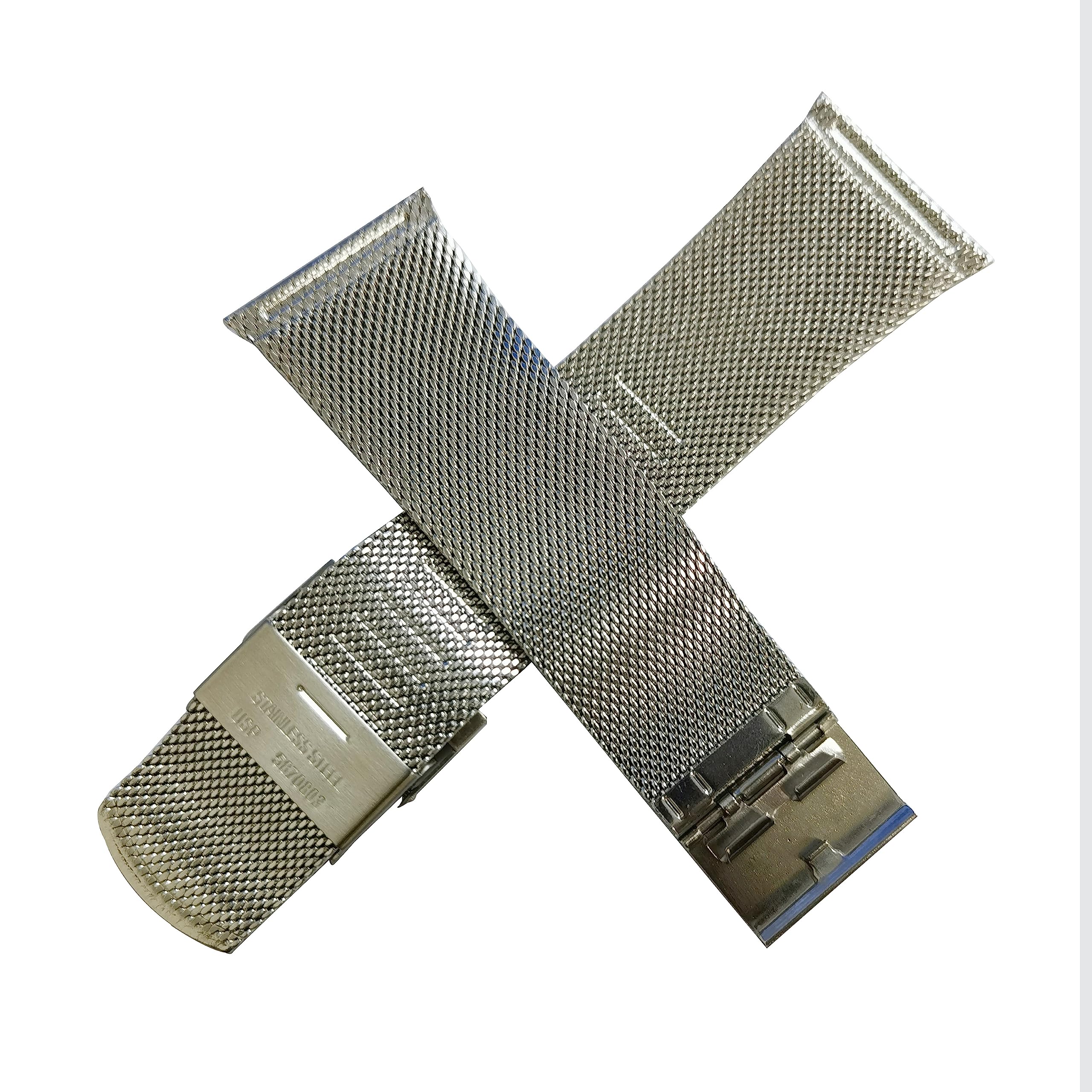 Skagen Watch Band Replacement - 28mm to 22mm Slim Screw Strap for Unisex Watches | Perfect for Casual, Office & Everyday Wear