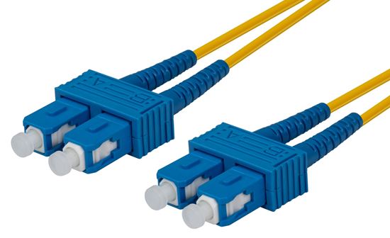 0.5M 9u SC/SC Duplex Single Mode G657A1 Bend Insensitive Fiber Optic Patch Cable - Yellow | High-Speed Data Transmission for Home/Office Networking, CCTV, and Telecom Applications