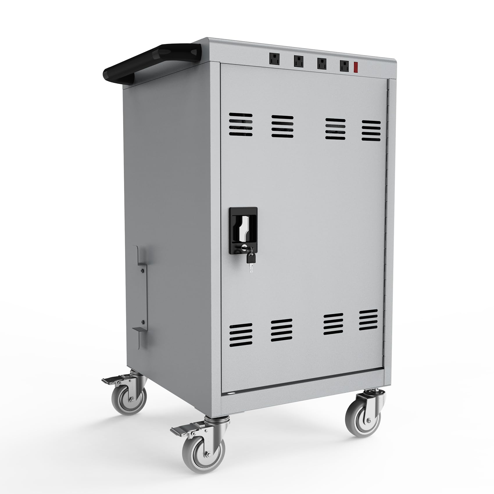 30 Device Mobile Locking Cart Docking Station - 16.3