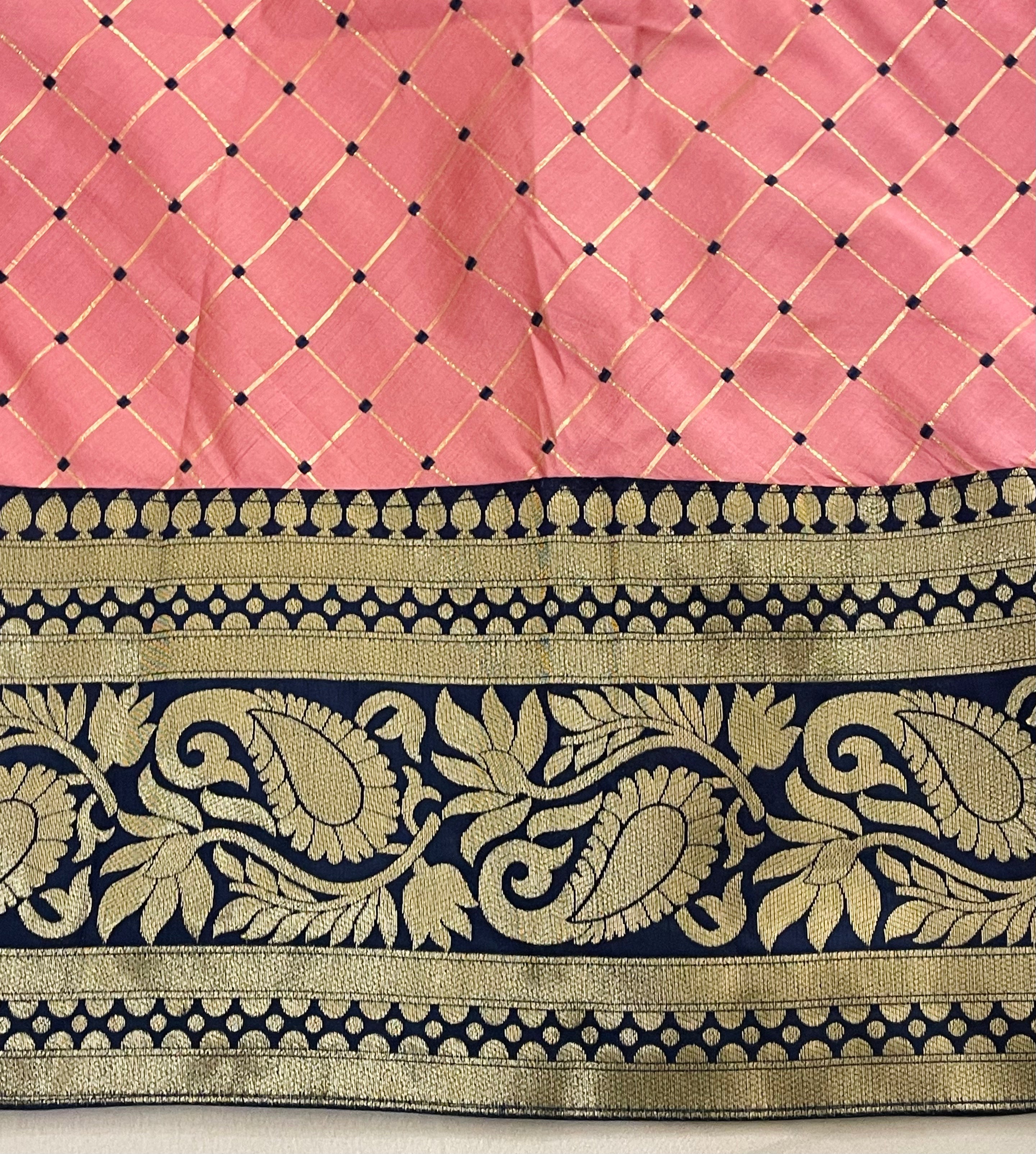 Elegant Pink Suit with Royal Blue Bottom & Dupatta - Women's Traditional Indian Outfit for Weddings, Festivals & Special Occasions