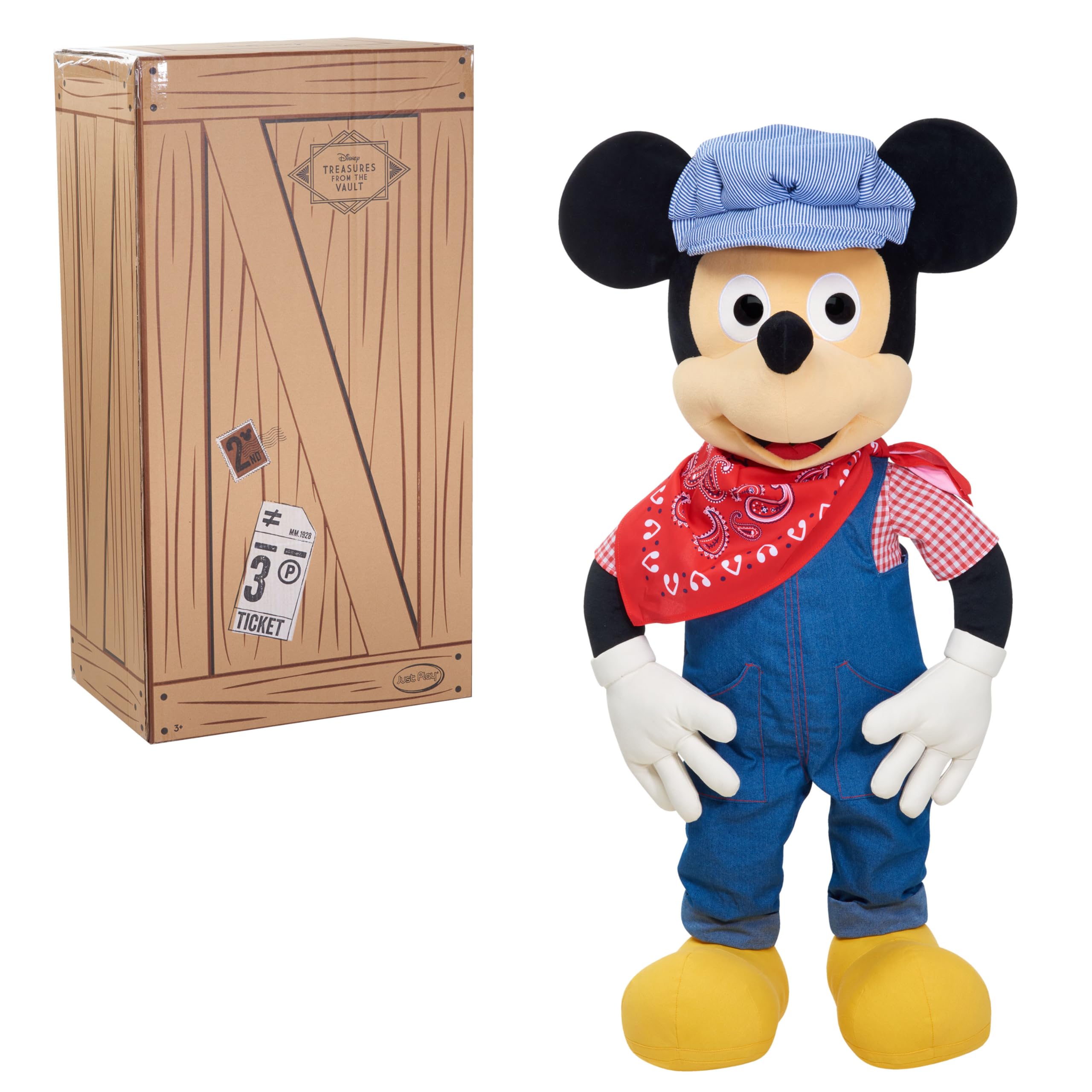 Disney Vault Engineer Mickey Toy - Officially Licensed Kids Play Figure for Ages 3+ by Just Play | Perfect for Birthday Gifts, Disney Collectibles & Pretend Play