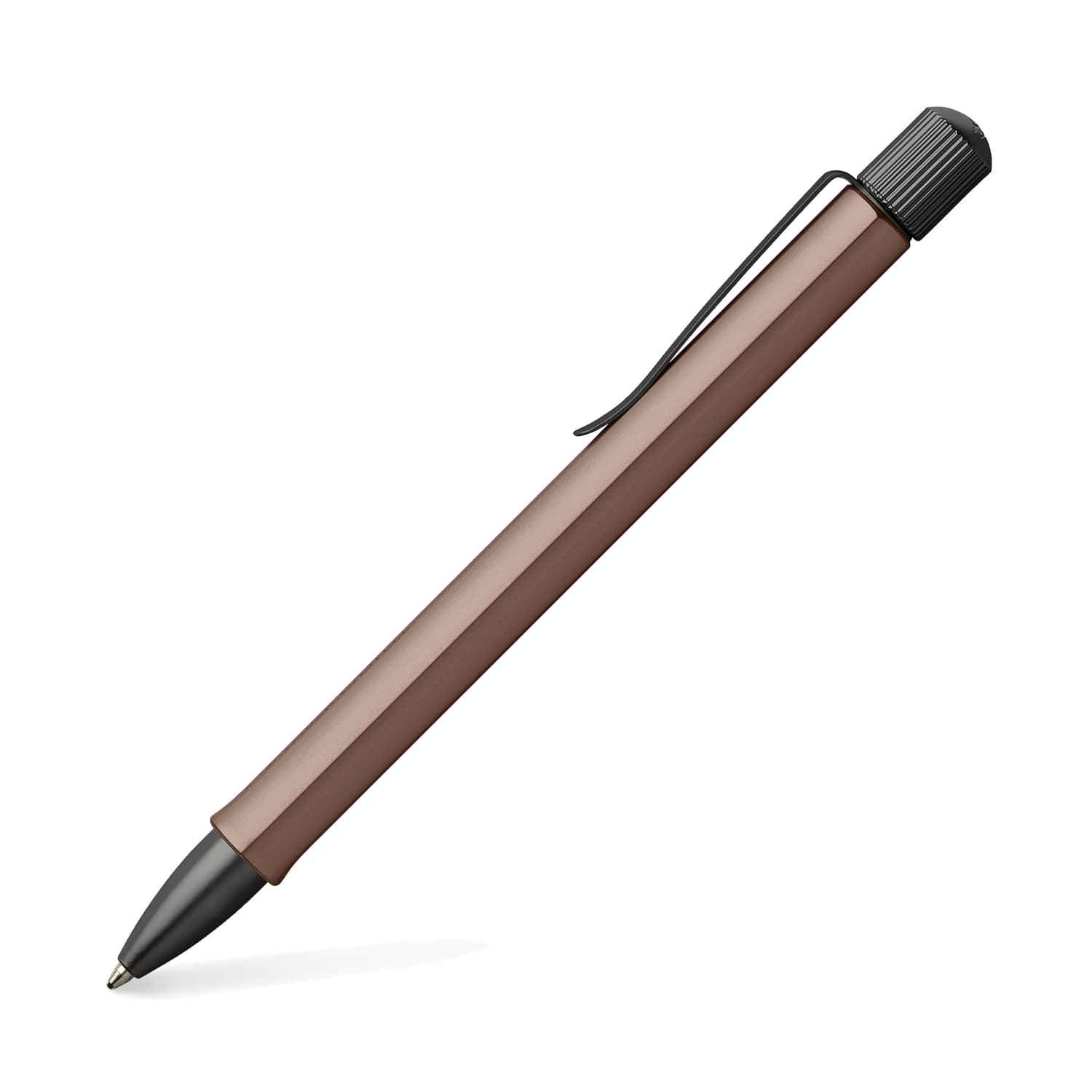 Faber Castell Hexo Ballpoint Pen in Bronze - Premium Writing Instrument for Office, School & Everyday Use - Smooth Ink Flow & Ergonomic Design