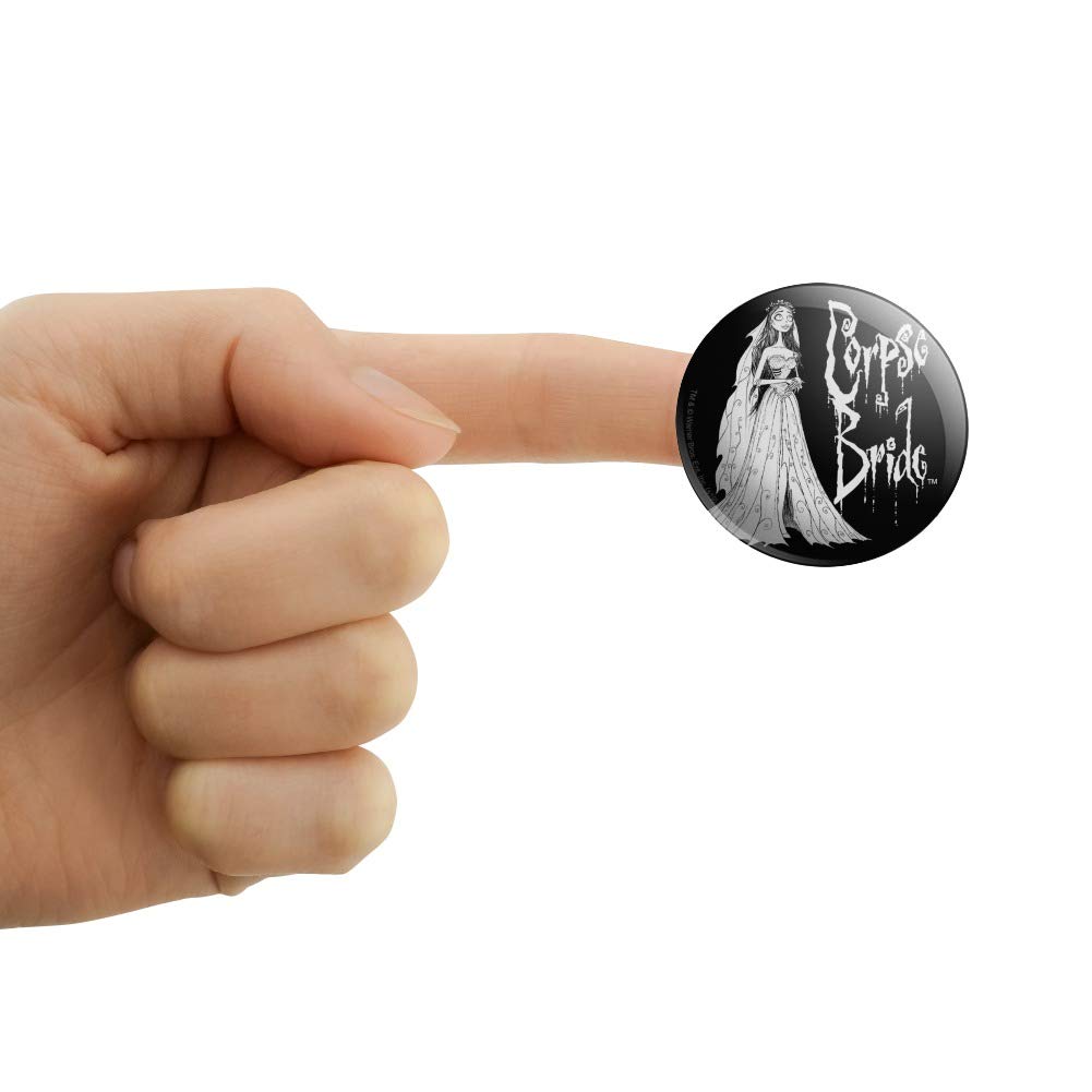 Corpse Bride Logo and Silhouette Puffy Bubble Dome Stickers for Scrapbooking, Junk Journaling, DIY Crafts - Perfect for Halloween Decorations and Themed Parties