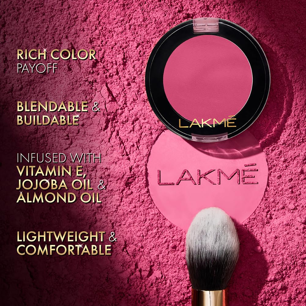 Lakme Face It Blush in Peppy Peach B4 - 4gm Cream Blush for Cheeks | Natural Flush, Long-Lasting Wear | Perfect for Daily Makeup & Special Occasions