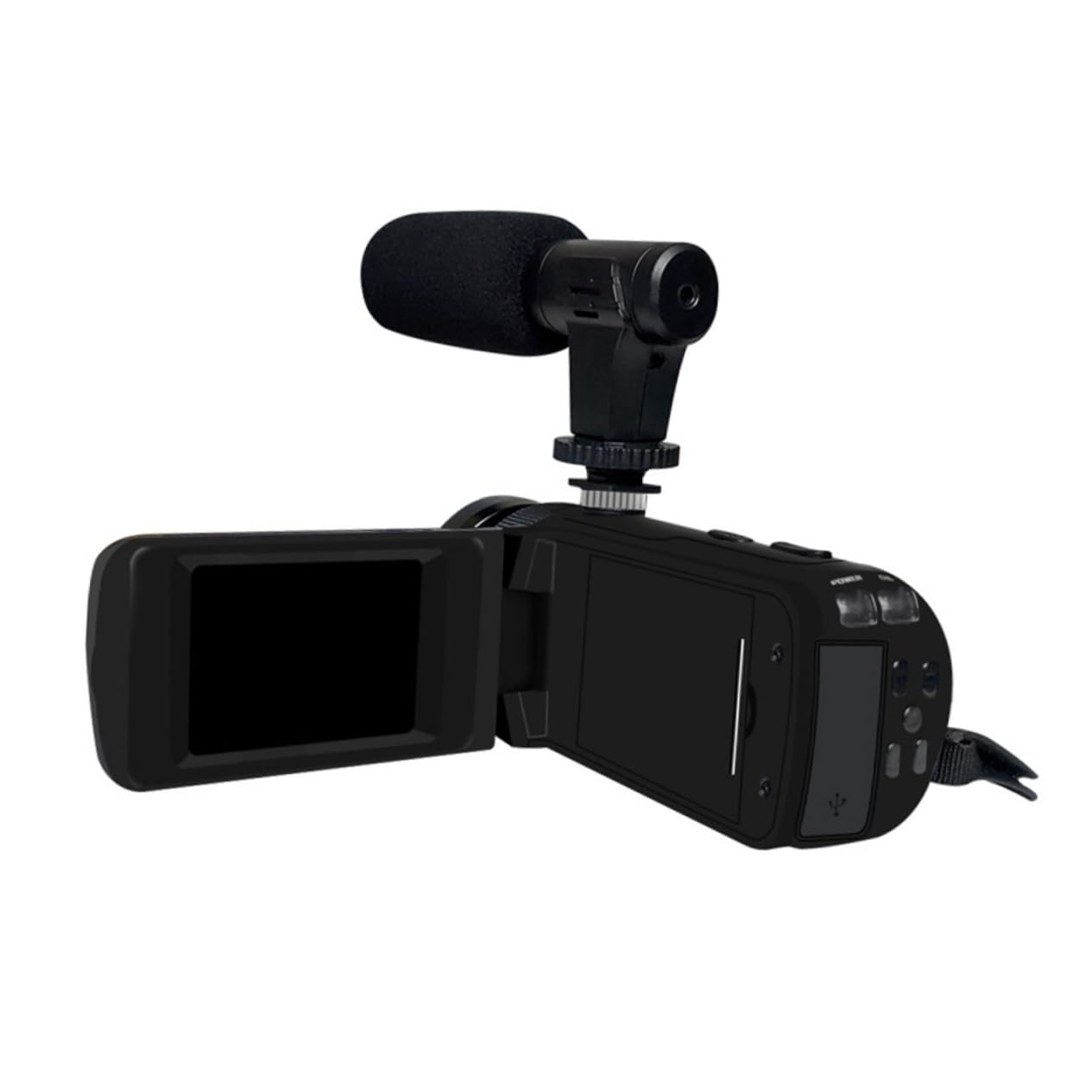 Mikikit 2 Pack HD Digital Video Camera Recorder with Built-in Microphone - Portable DV Camcorder for Home Security, Vlogging, Travel & Outdoor Adventures
