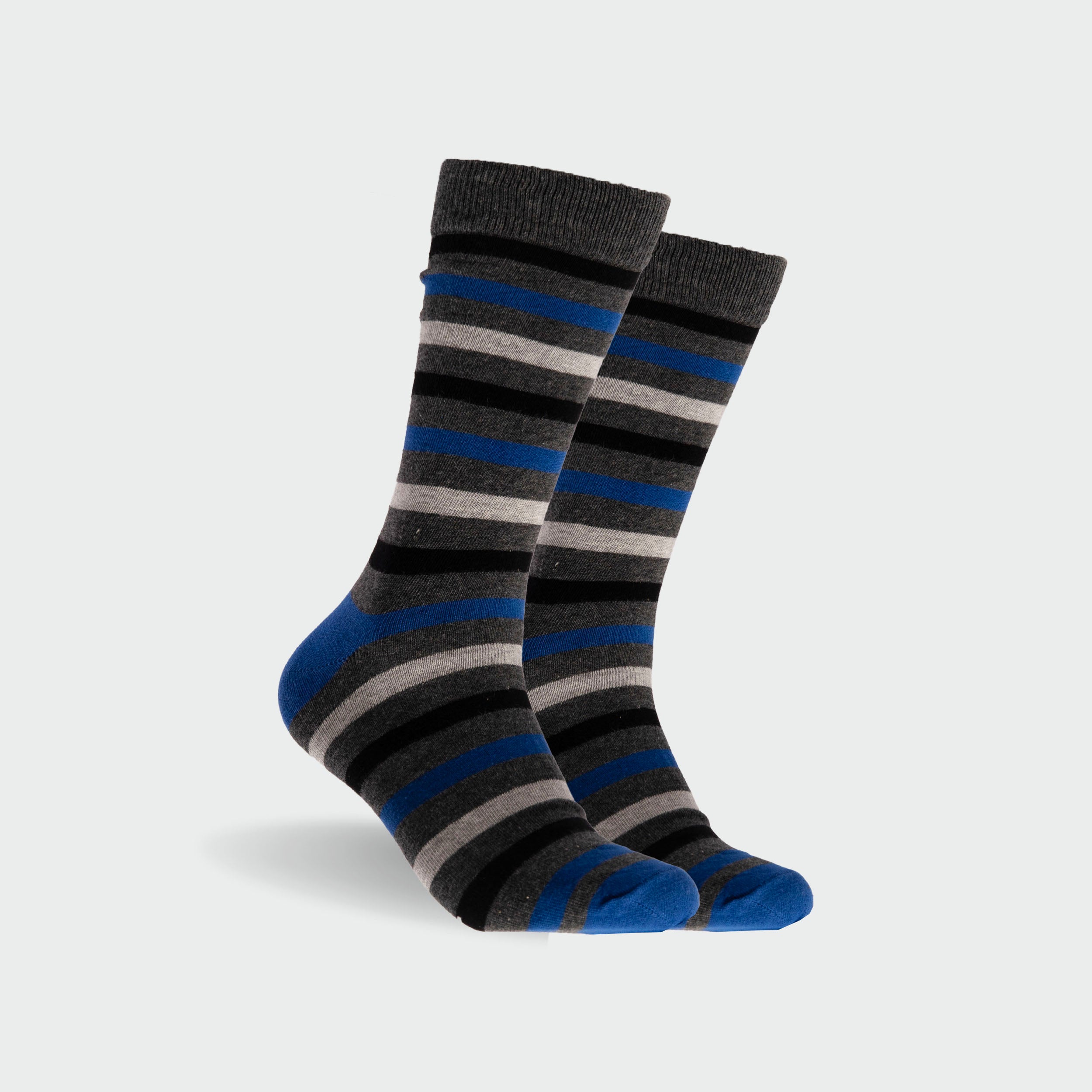 Men's Cotton Crew Socks 5-Pack Black - Soft Comfortable Casual & Athletic Socks for Everyday Wear, Workout, and Office Use