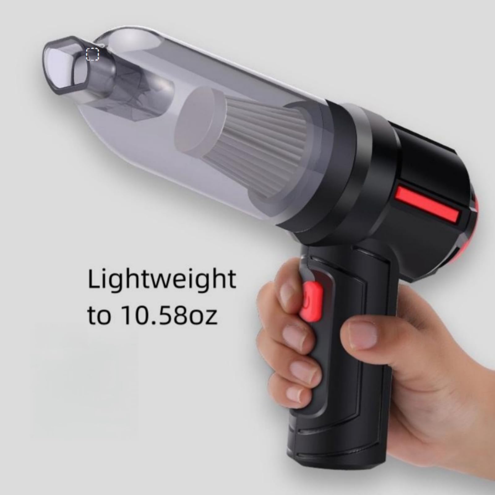 **Upgraded Cordless Handheld Vacuum Cleaner for Car & Home - Powerful Portable Blower, Lightweight Car Accessories (HL-103 White) - Perfect for Car Seats, Pet Hair, and Small Spaces**