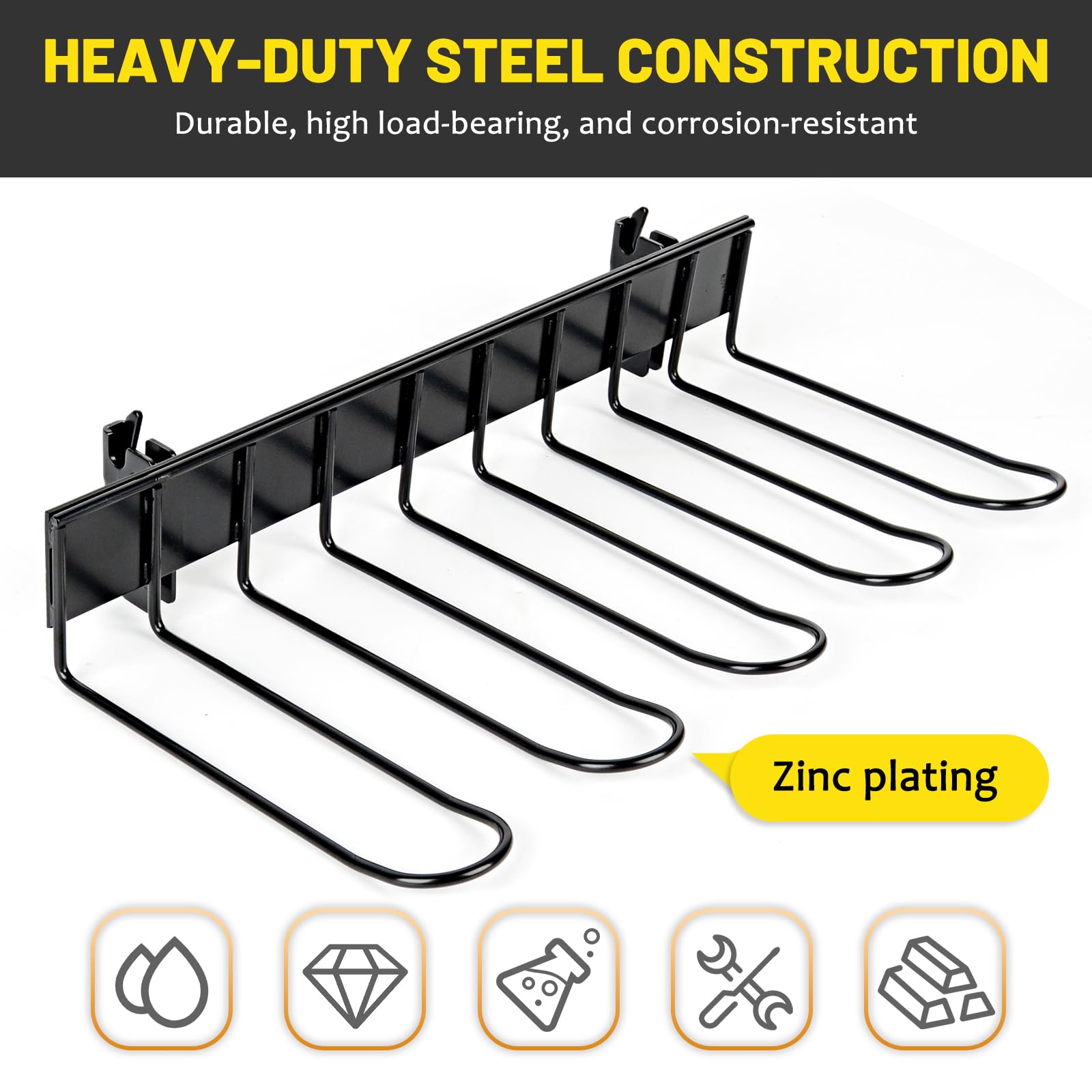 MAIKER Heavy Duty E-Track Power Tool Organizer - Wall Mount Drill Holder & Garage Storage Rack with E-Track System - Durable Lifetime Use for Workshop, Garage & RV Organization