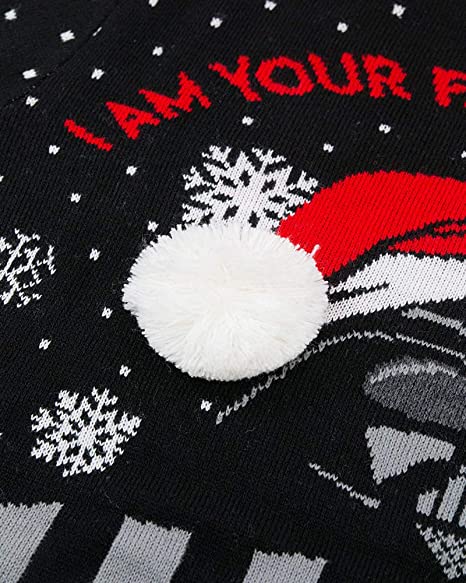 Star Wars 'I Am Your Father' Darth Vader Ugly Christmas Sweater | 2XS Size | Funny Holiday Party Costume & Gift for Fans