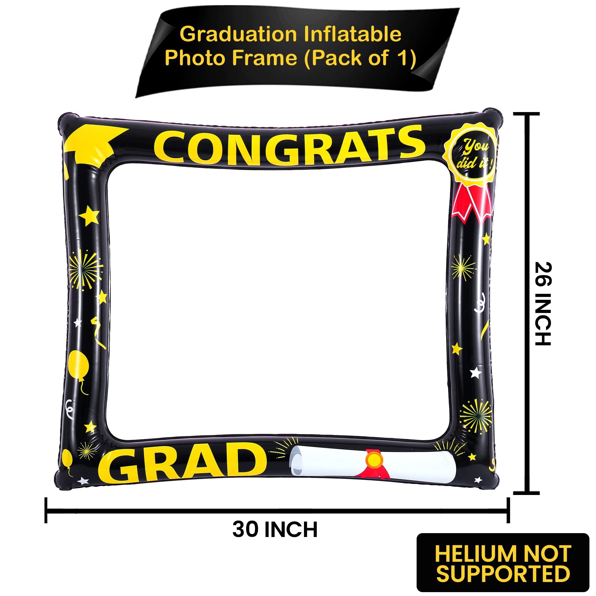 KatchOn 2025 Graduation Photo Booth Props - 20-Pack Large 30 Inch Photo Frame & Decorations | Graduation Party Supplies for Photoshoot, Ceremony & Celebration | Perfect for Graduation Parties, School Events & Yearbook Photos