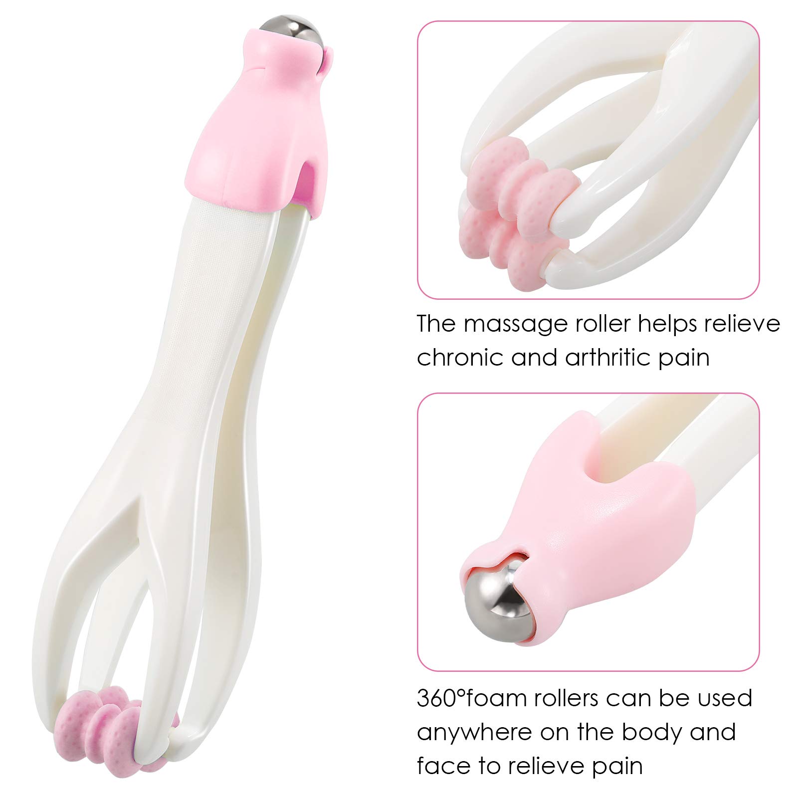 3-Piece Finger, Wrist & Hand Massager Set - Handheld Massage Roller for Pain Relief & Blood Circulation - Perfect for Office Workers, Gamers & Arthritis Sufferers