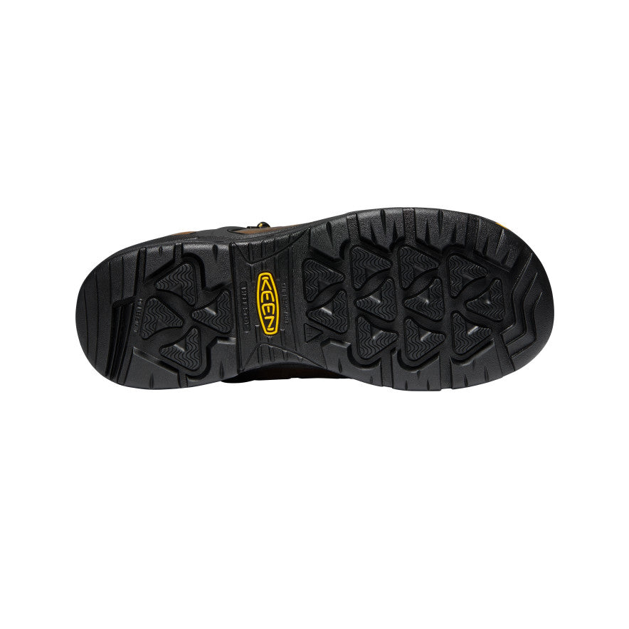 Men's Dover 8 Insulated Waterproof Work Boots with Carbon Toe - Dark Earth/Black - Heavy Duty Safety Shoes for Construction & Outdoor Work