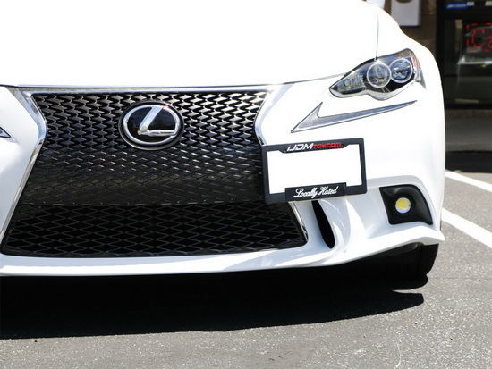 Flush Design Front Bumper Tow Hook License Plate Mount Bracket for Lexus IS CT - Perfect for Off-Roading, Car Shows & Street Legal Compliance