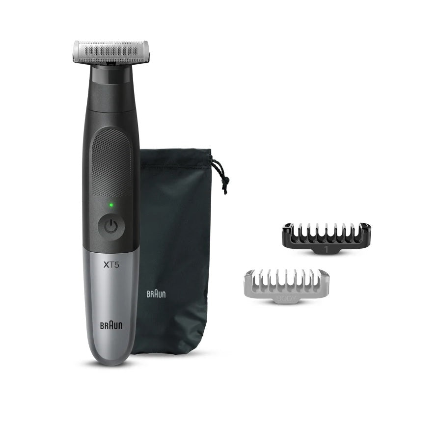 Braun Hybrid Trimmer for Men - Face & Body Grooming Kit with Precision Trimmer & Shaver - Perfect for Travel, Home, and Gym Use
