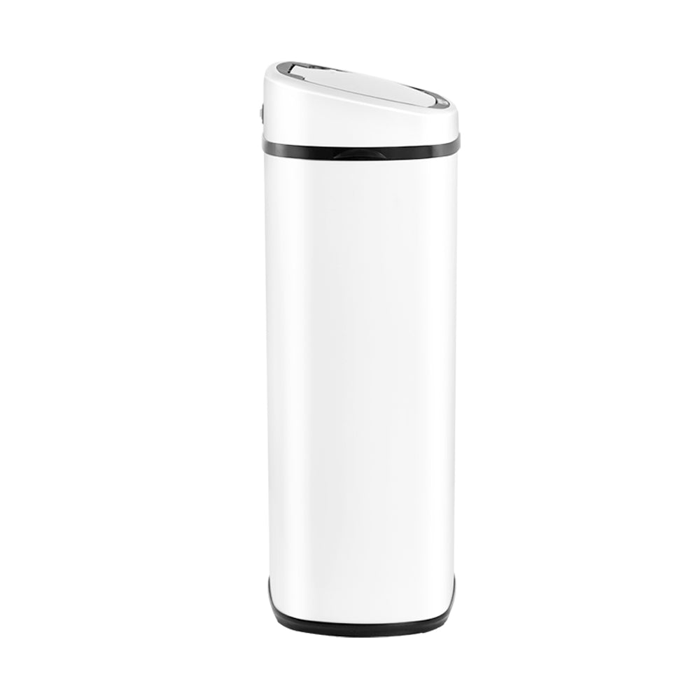 Devanti 68L Sensor Trash Can - Automatic Motion Sensor Touchless Kitchen Garbage Bin, White - Perfect for Home, Office, or Restaurant Use