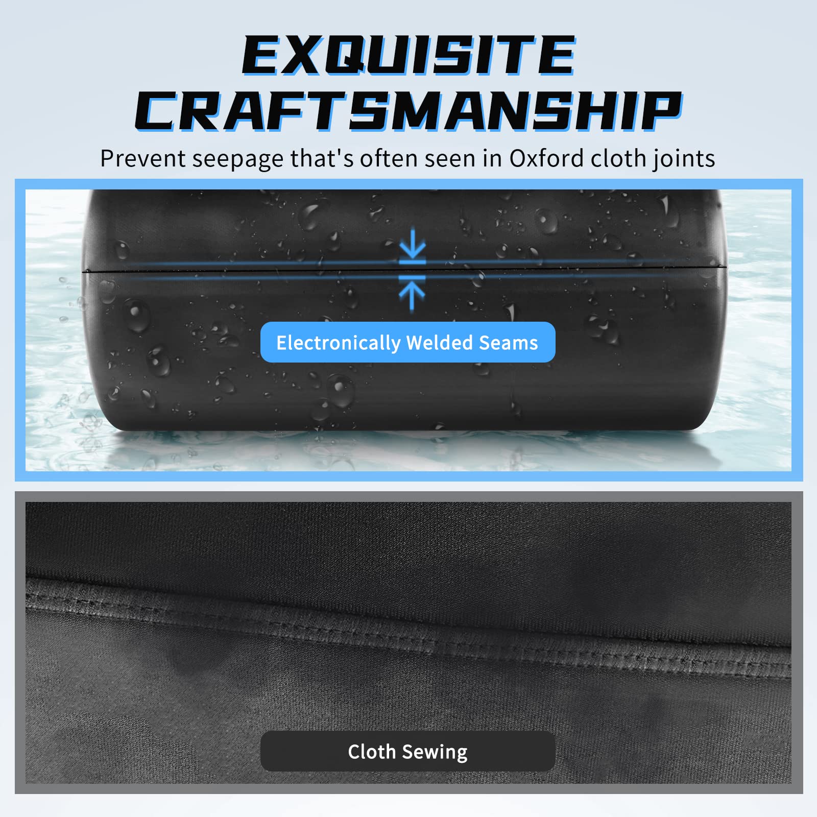 Waterproof Motorcycle Handlebar Bag - Universal Fit for Bike, ATV, Scooter - Anti-Deformation & Seepage-Proof Fabric with Waterproof Zipper - Durable Motorcycle Accessories Storage Bag - Perfect for Commuting, Off-Roading & Adventure Riding
