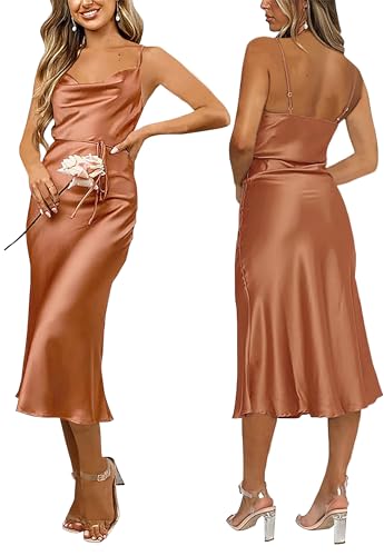 Light Brown Satin Dress