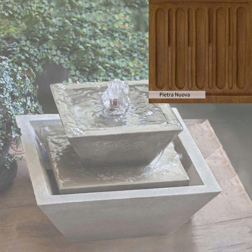 Campania International M Series Kenzo Outdoor Water Fountain - Elegant Garden Decor for Patio, Yard, and Landscape Design