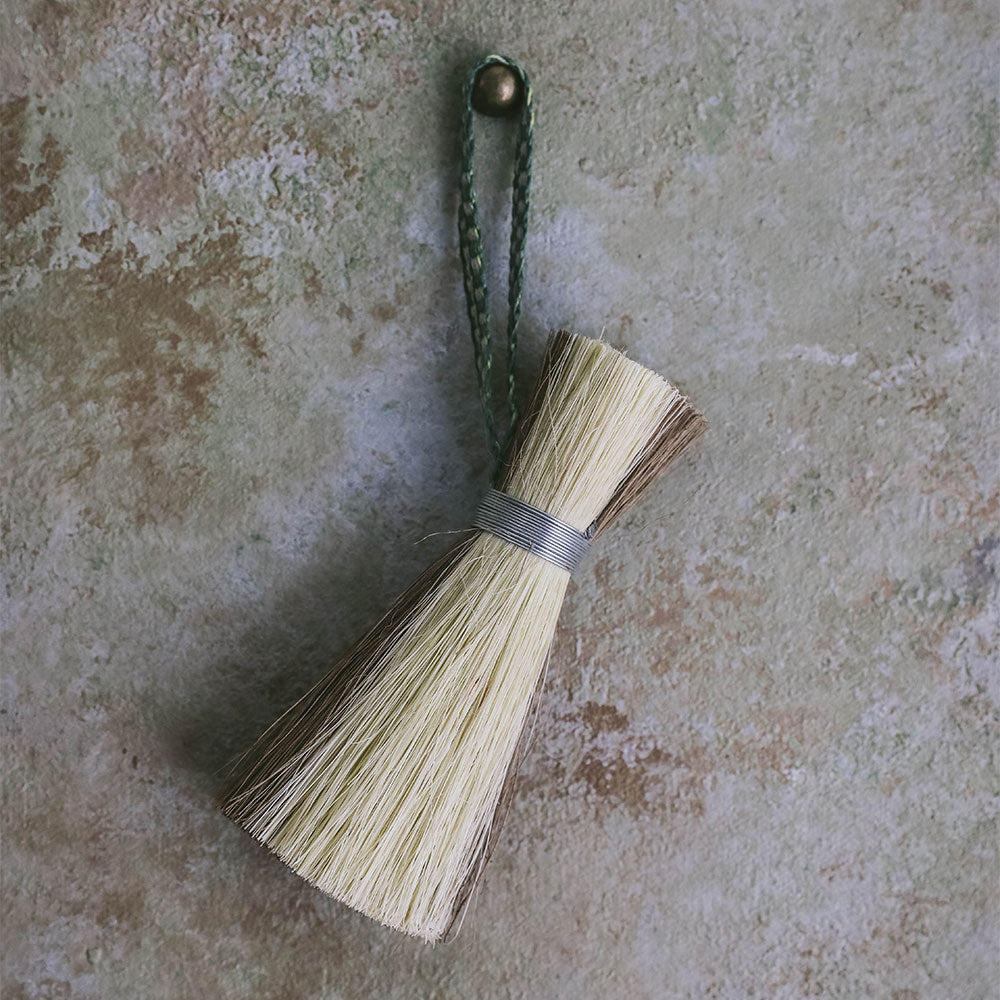 Premium Handmade Tampico Vegetable Brush - Natural Fiber Cleaning Brush for Fruits & Vegetables - Perfect for Kitchen, Camping & Organic Produce Cleaning