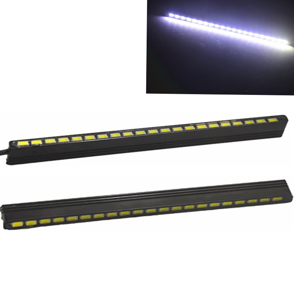 21 SMD 5630 LED Daytime Running Lights (DRL) - 7000K White Fog Light Strip for Cars & Trucks - 156mm Universal Fit - Perfect for Enhanced Visibility & Safety in Daytime Driving