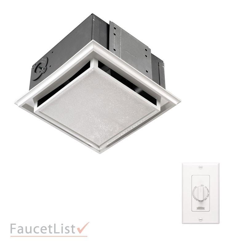 Broan 682 Ductless Bathroom Ventilation Fan with Charcoal Filter & Wall Control Kit - Quiet Air Circulation for Bathrooms, Kitchens & Utility Rooms