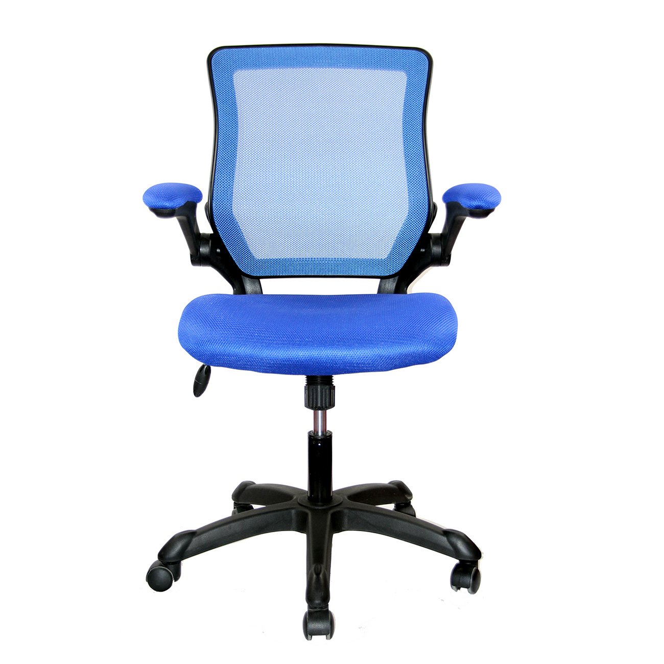 Ergonomic High Back Office Chair - Adjustable Mesh Desk Chair with Lumbar Support & Armrests, Rolling Computer Task Chair for Home & Office Workspace (Blue) - Perfect for Long Hours Sitting, Gaming & Remote Work