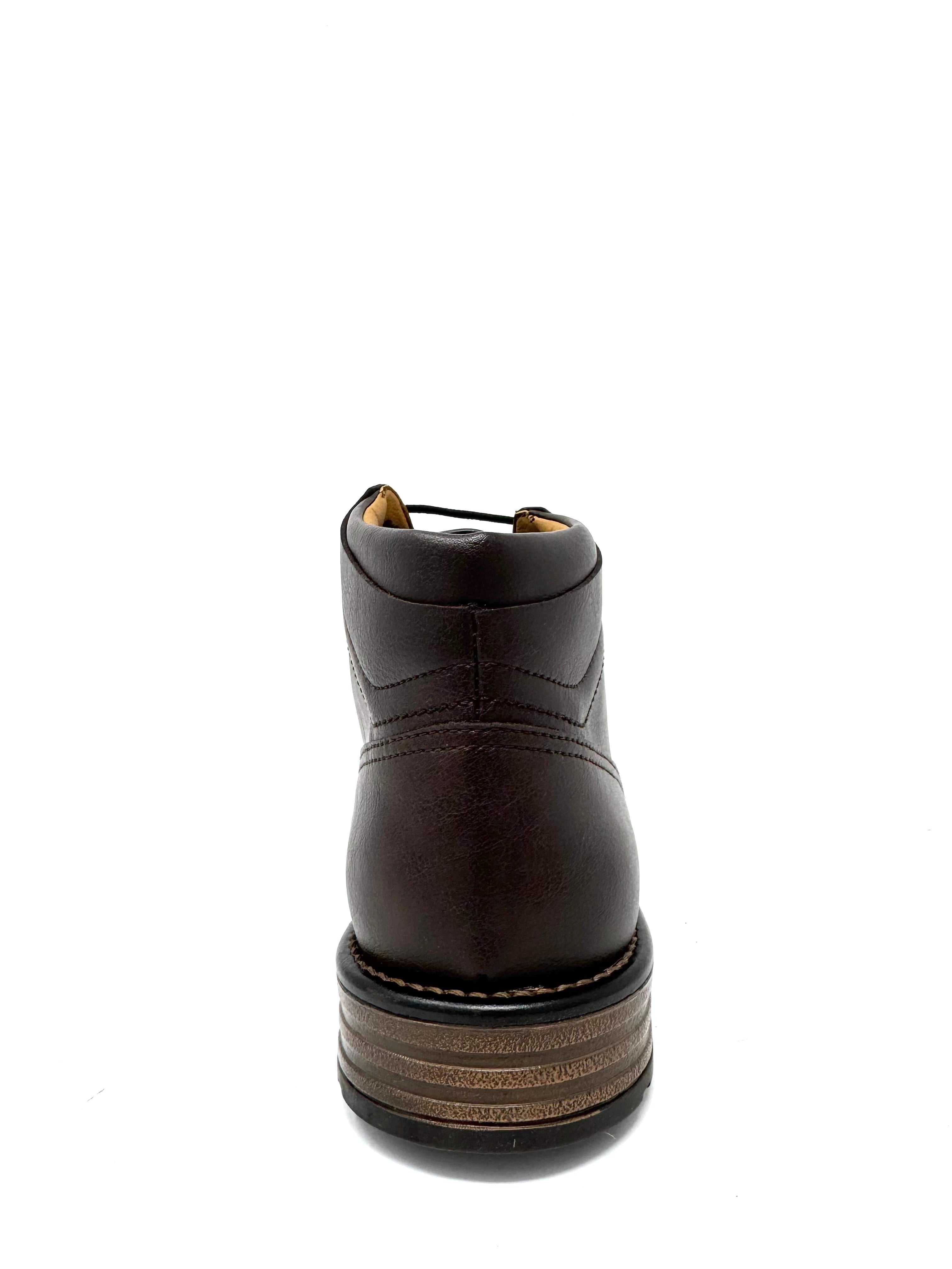 Novacas Fernando Brown Leather Boots for Men - Stylish & Comfortable Footwear for Casual Outings & Work